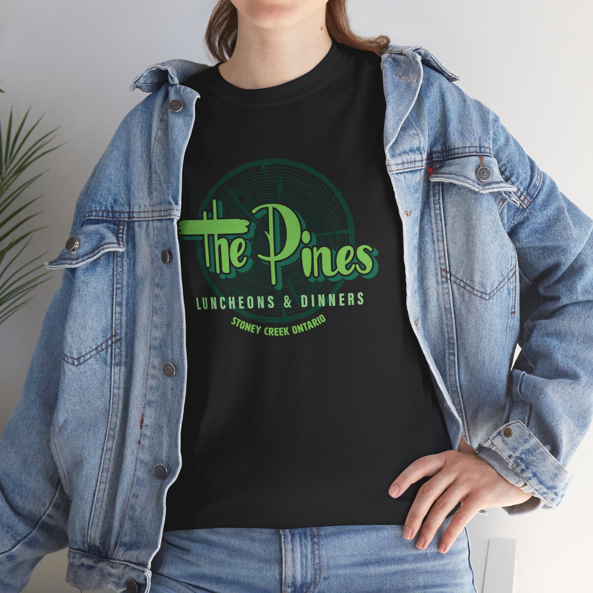 The Pines Classic Black Tee