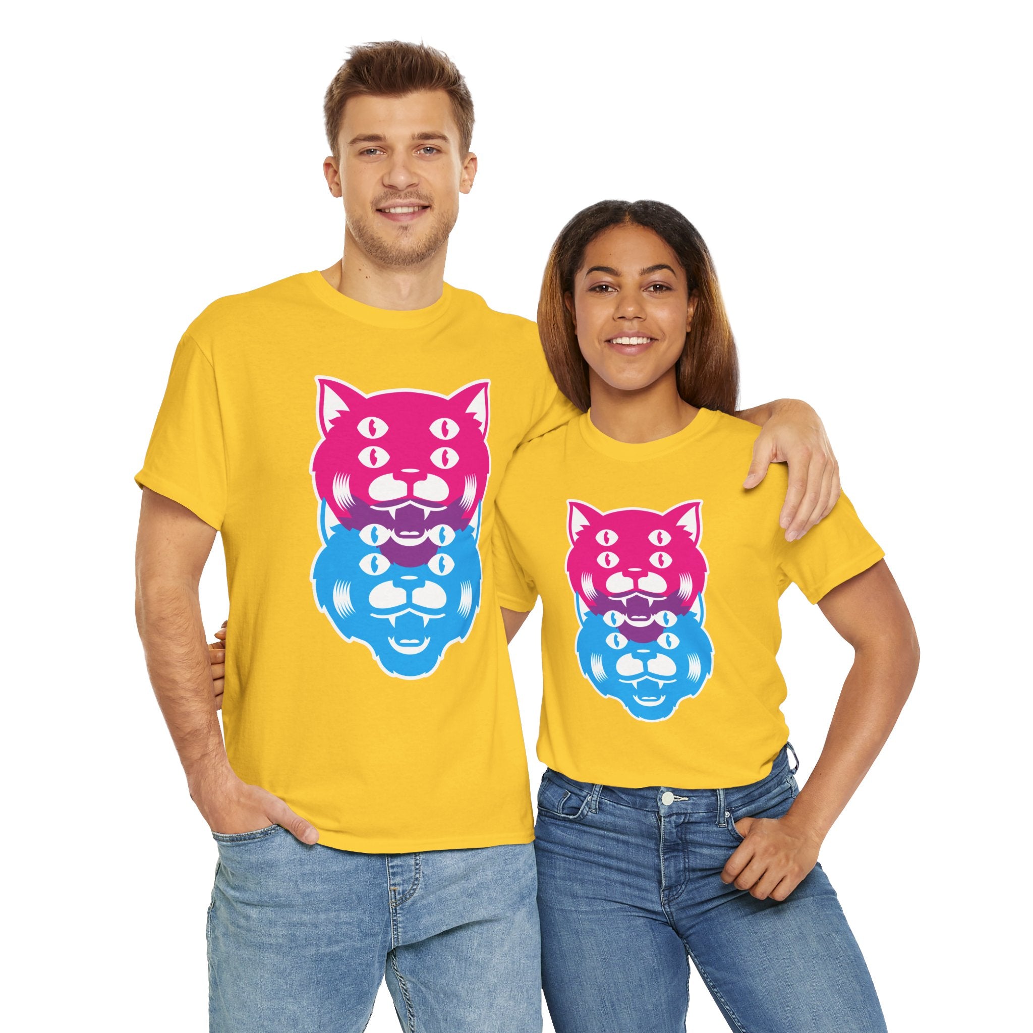 Two Cats Daisy Yellow Tee