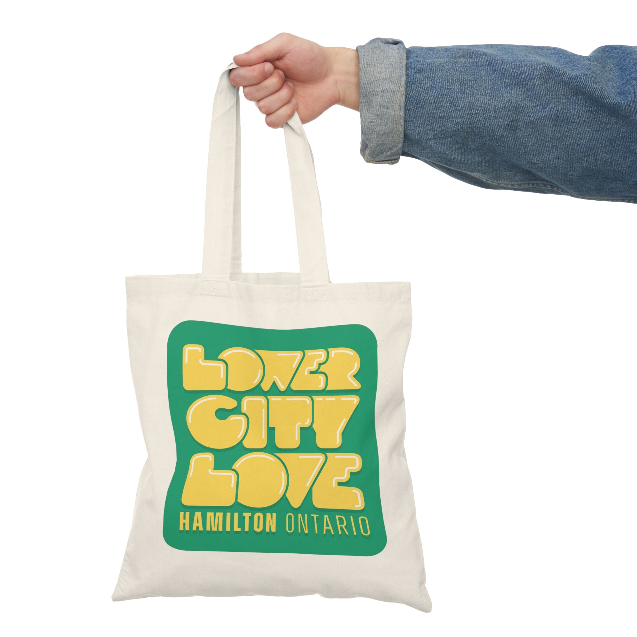 Lower City Love Natural Tote Bag