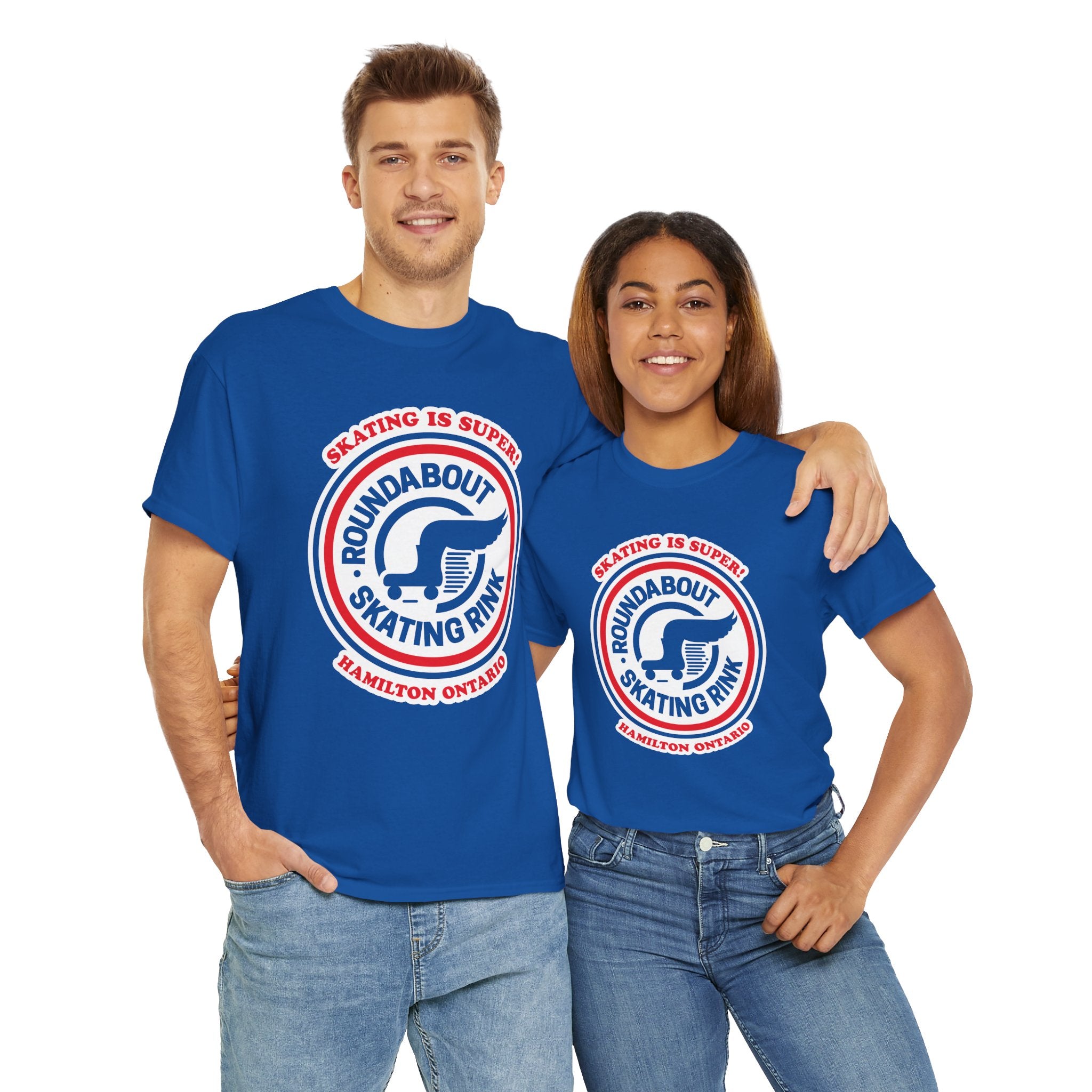 Limited Edition Roundabout Skating Rink Royal Blue Tee