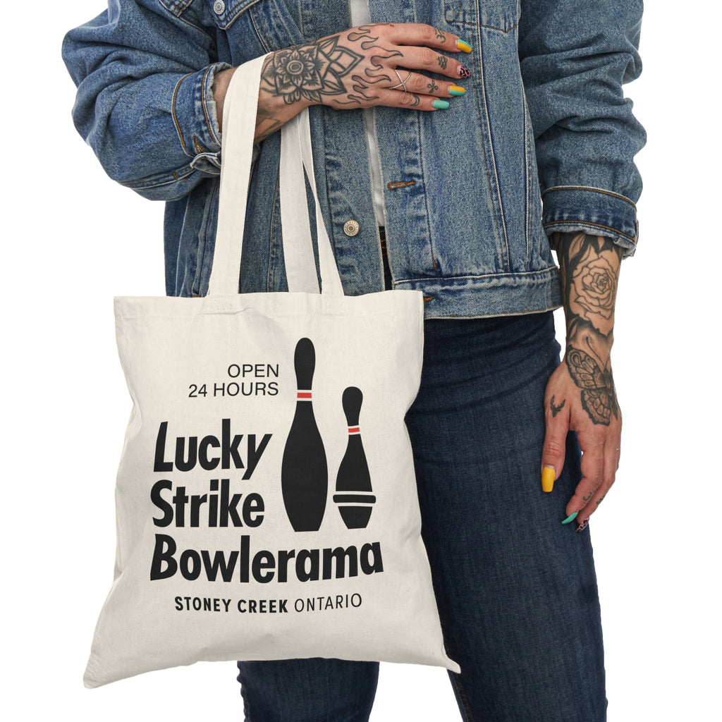 Lucky Strike Bowlerama Natural Tote Bag