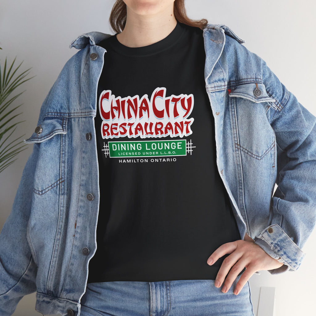 China City Restaurant Classic Black Tee