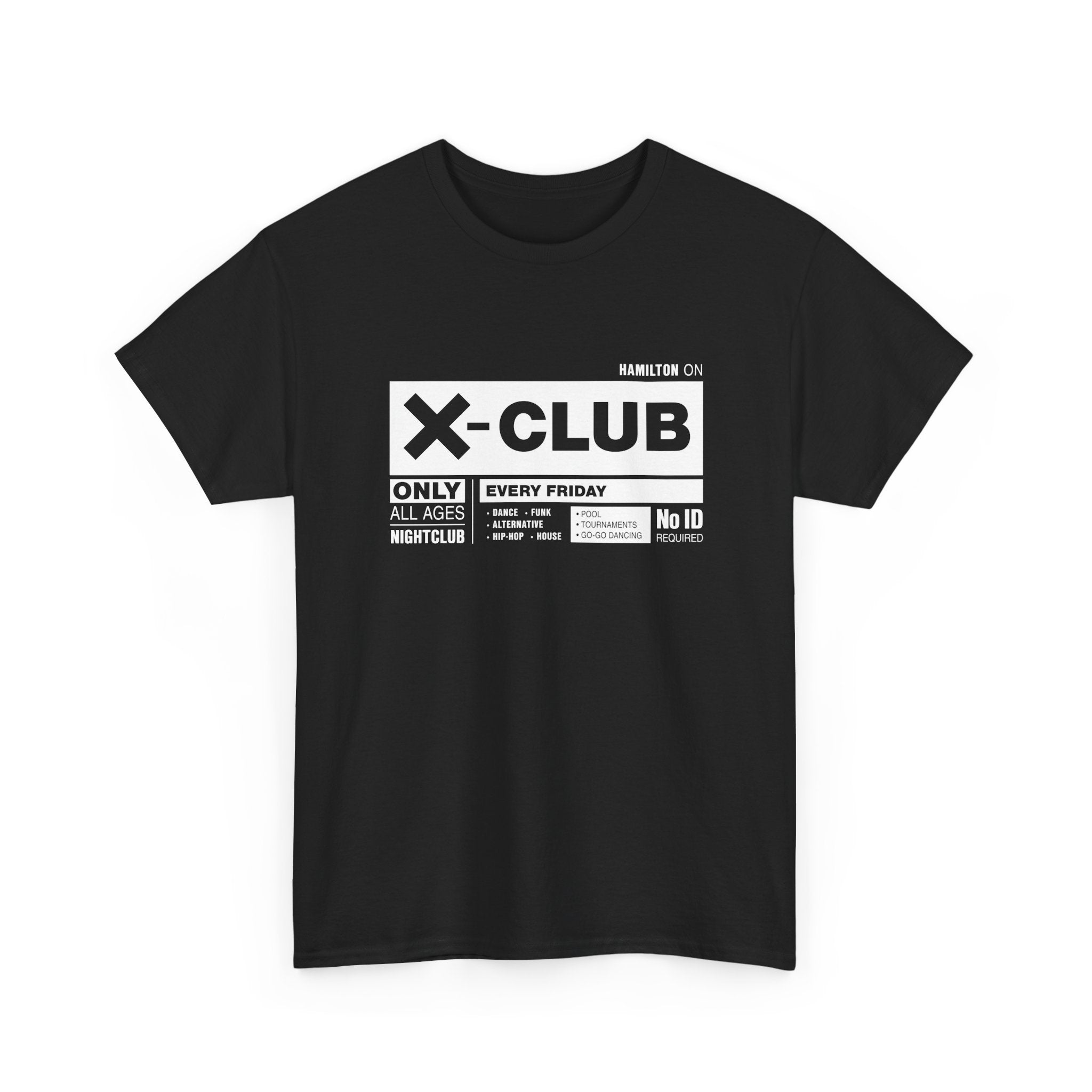 X Club Sign Classic Black Tee