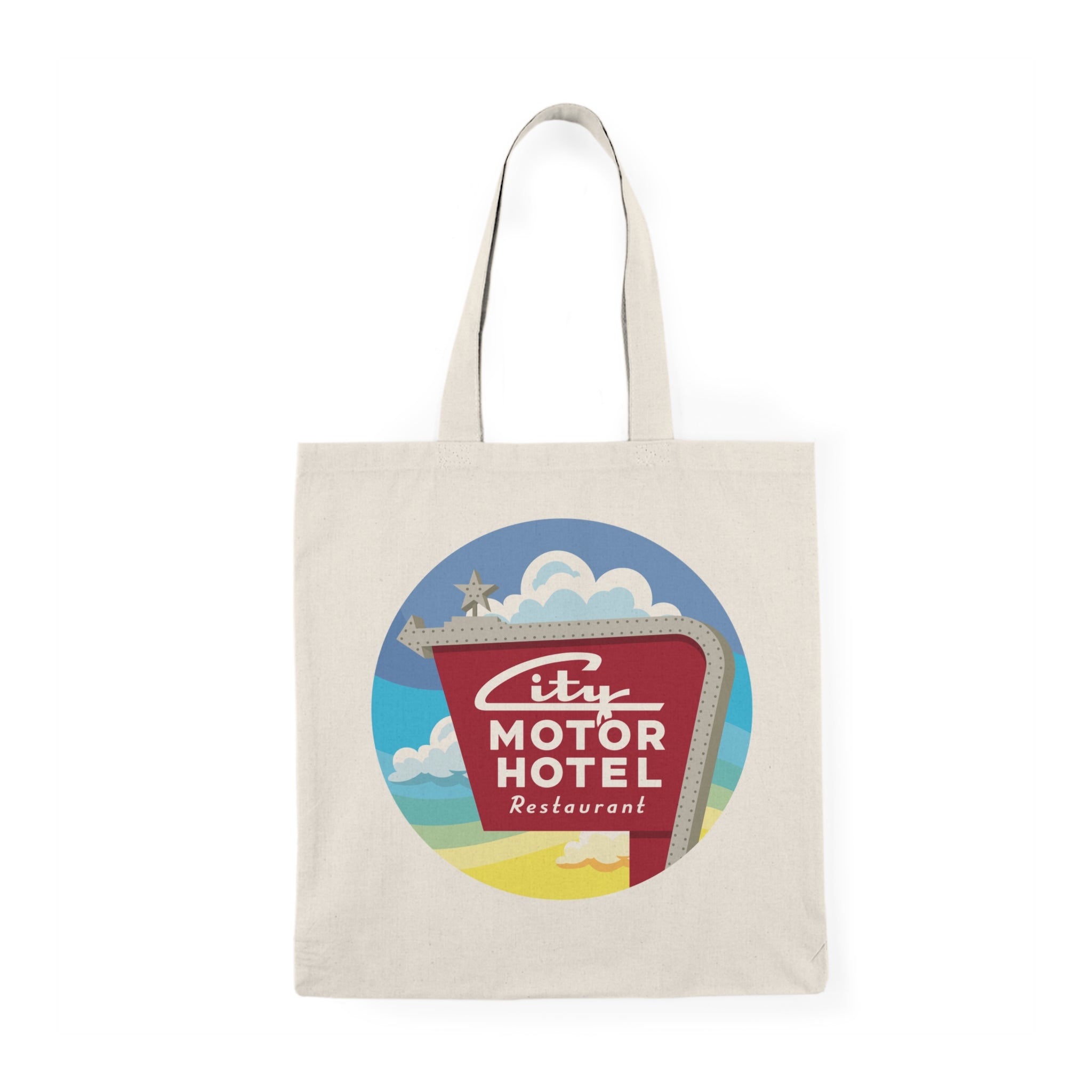 City Motor Sunset Natural Tote Bag
