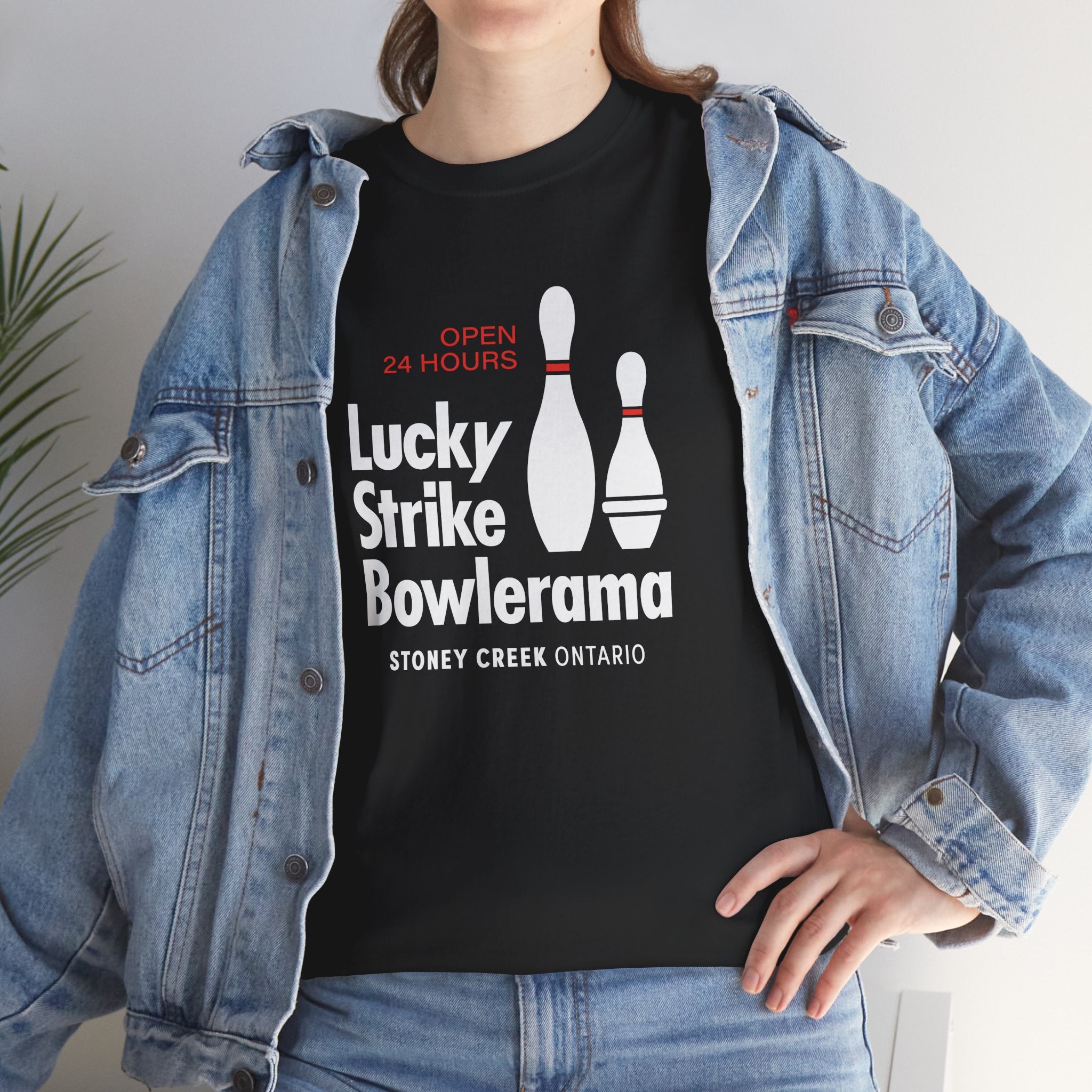 Lucky Strike Bowlerama Classic Black Tee