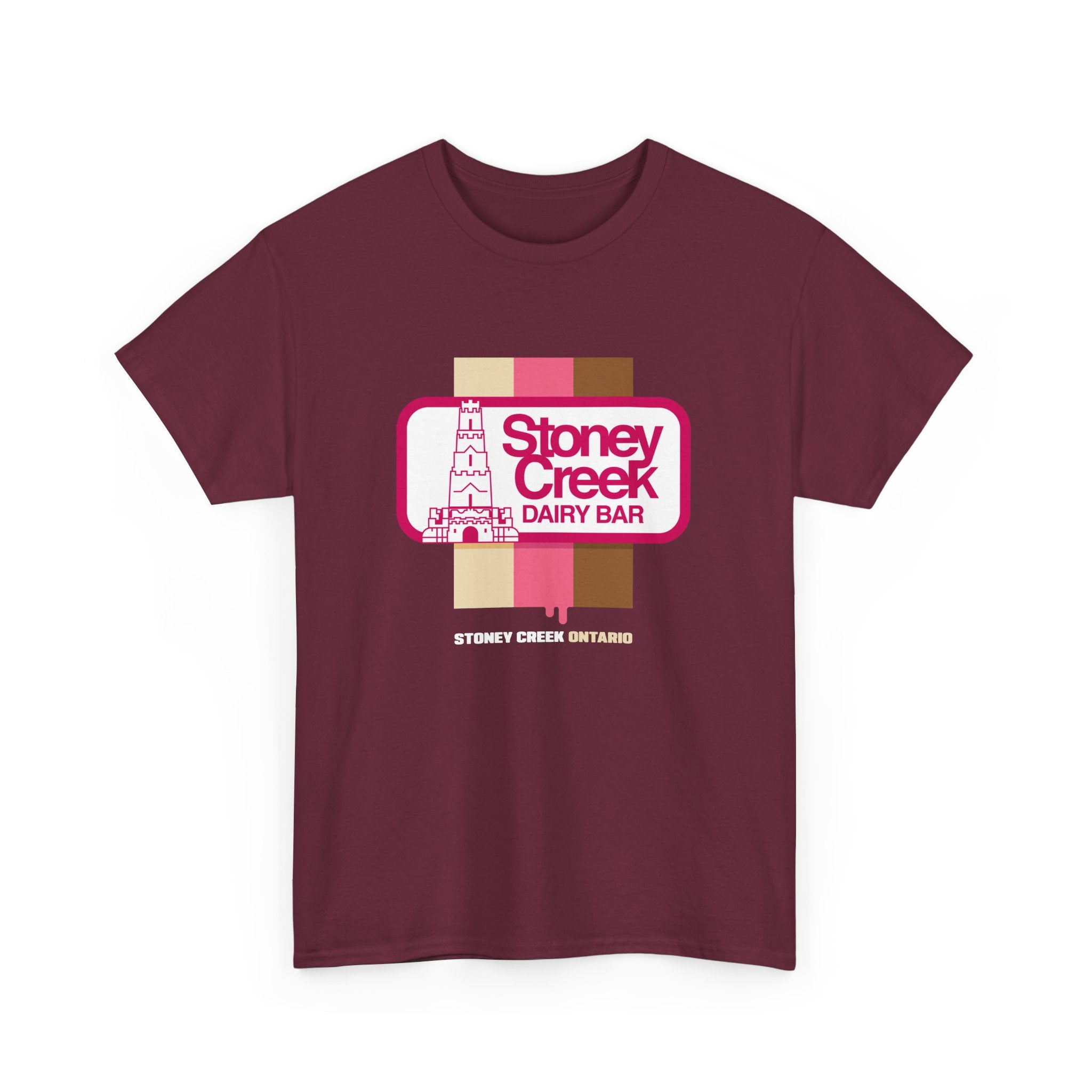 Stoney Creek Dairy Bar Neapolitan Maroon Tee