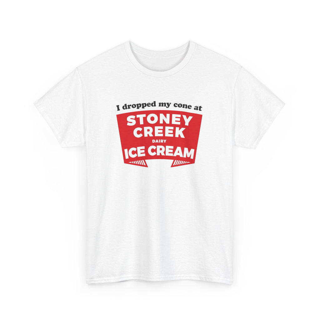 Stoney Creek Dairy Dropped Cone Classic White Tee