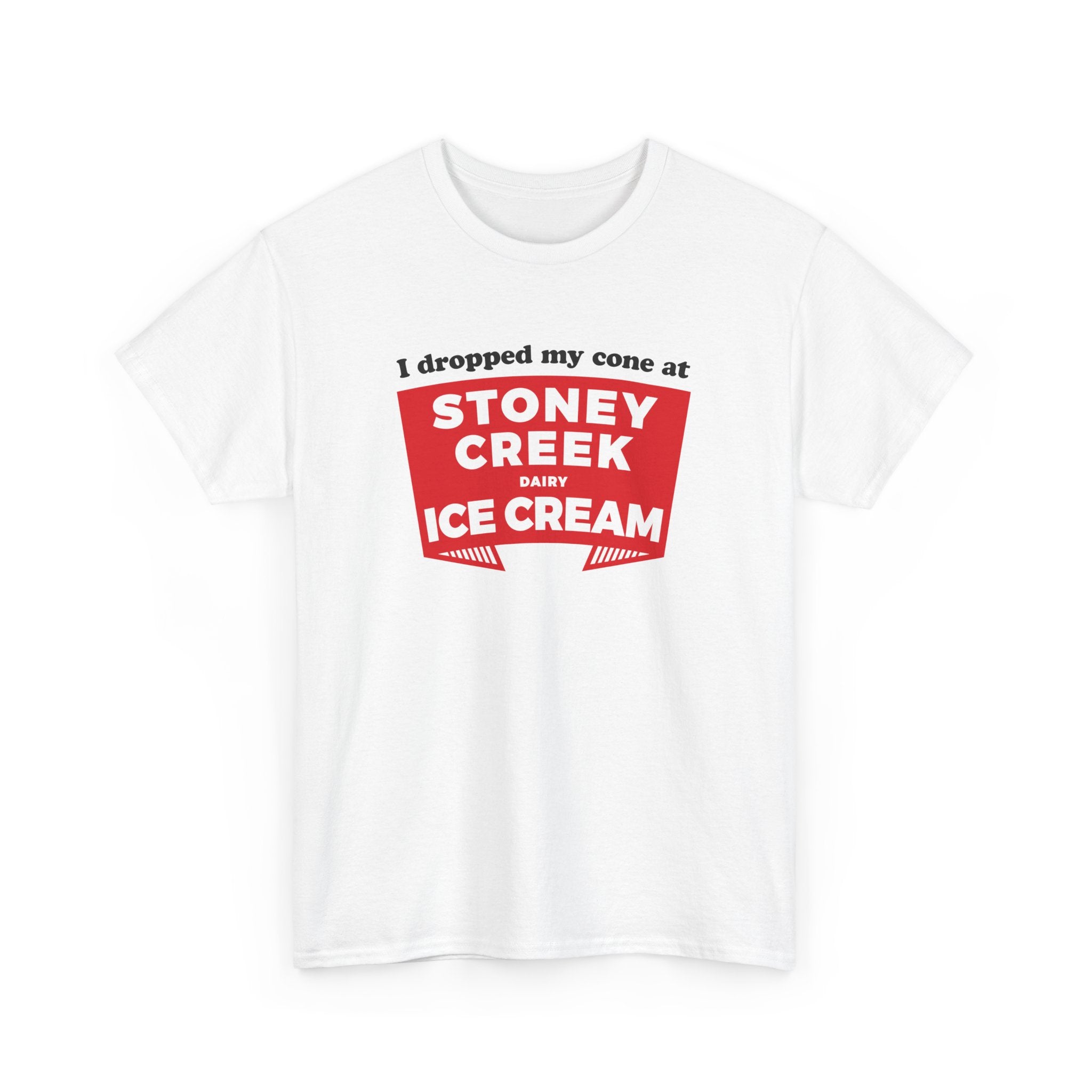Stoney Creek Dairy Dropped Cone Classic White Tee