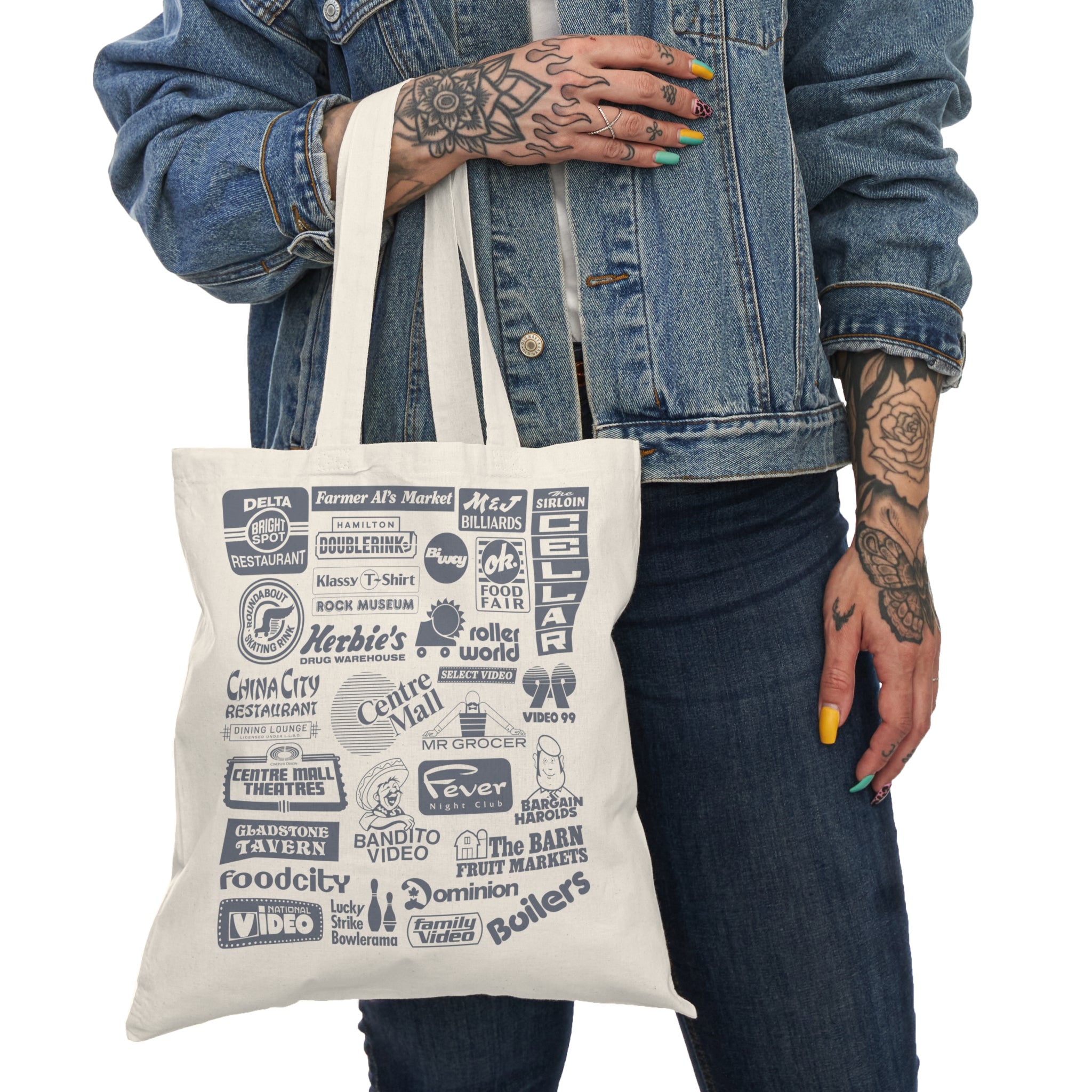 Legends of Hamilton Bigger Set  Natural Tote Bag - Monotone Series