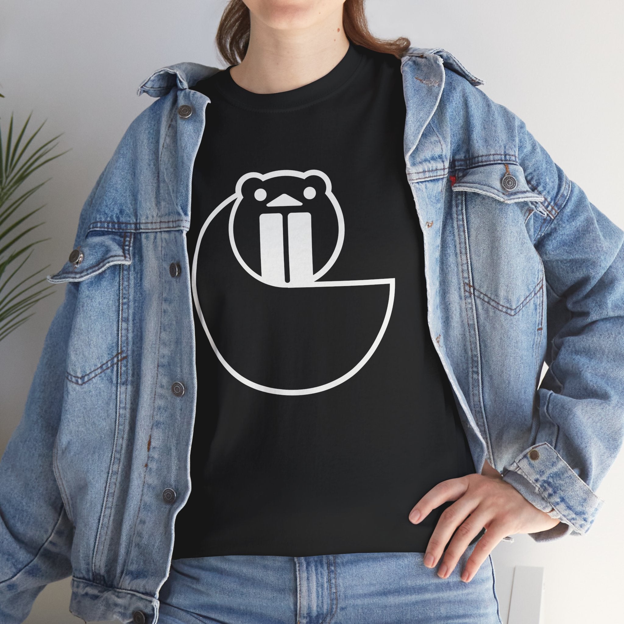 Le Beaver Black Tee