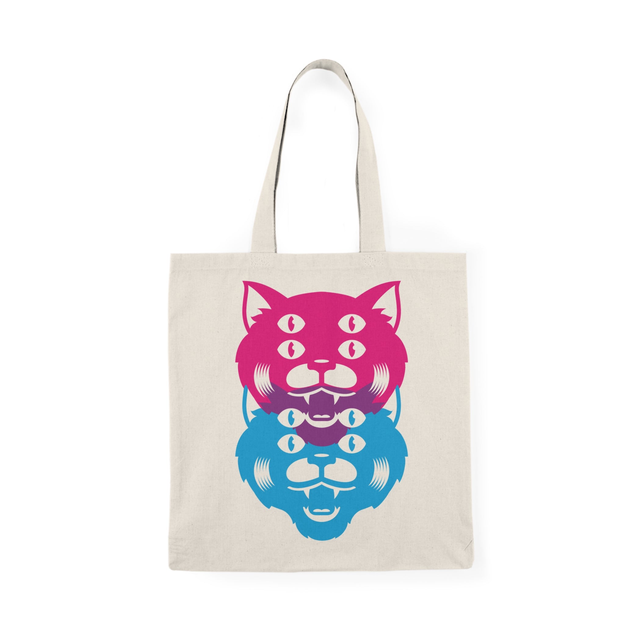 Two Cats Natural Tote Bag