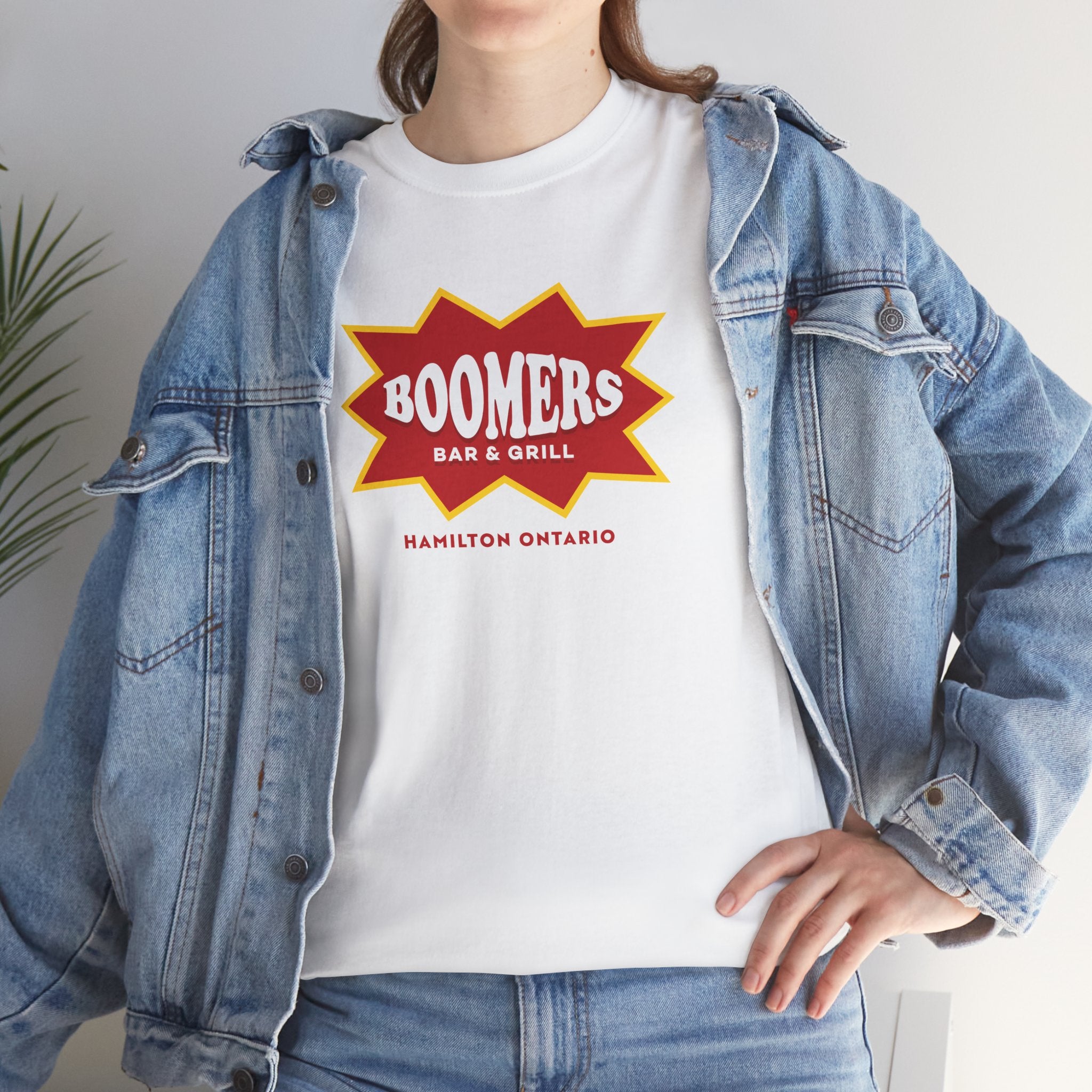 Boomers Bar And Grill Classic White Tee