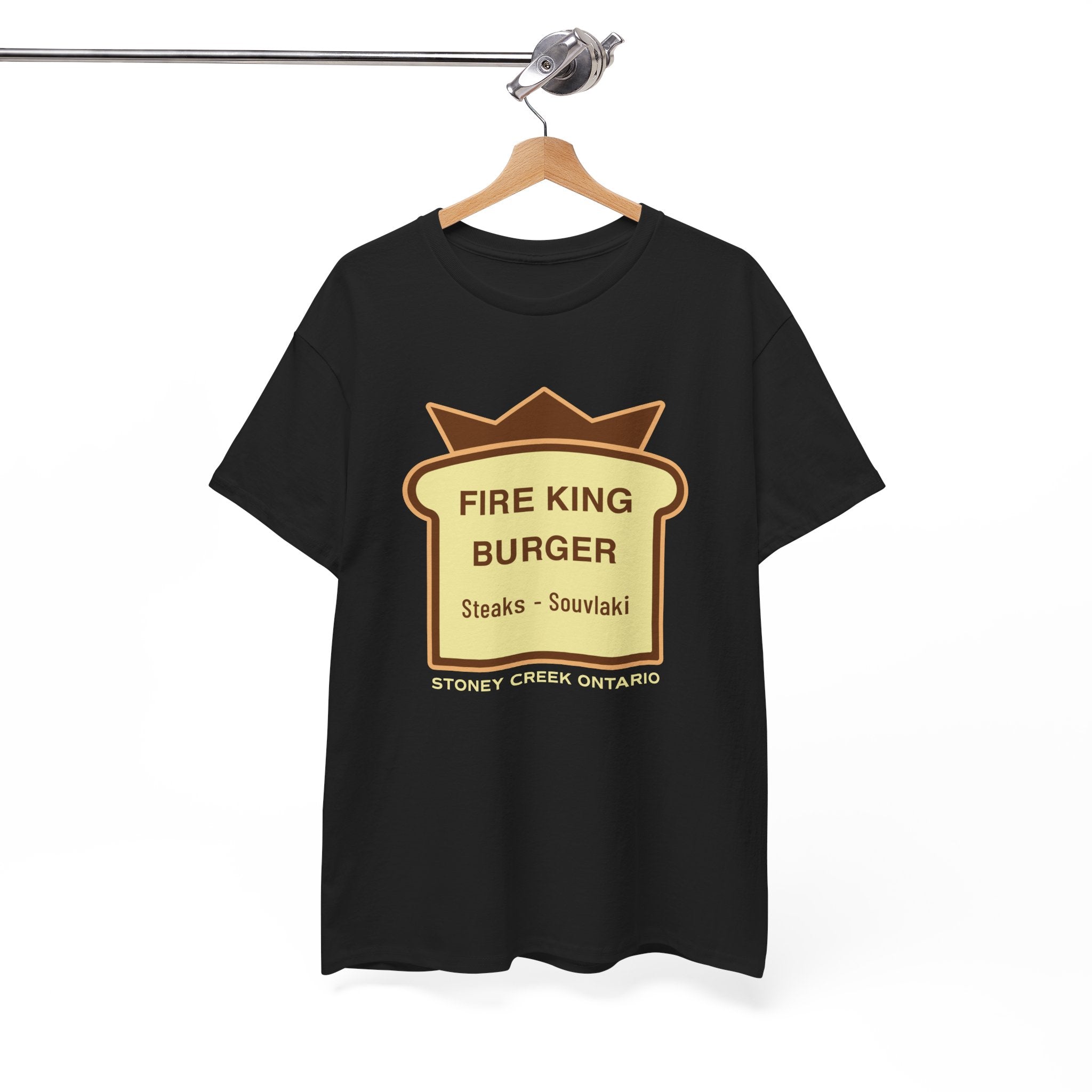 Fire King Burger Black Tee