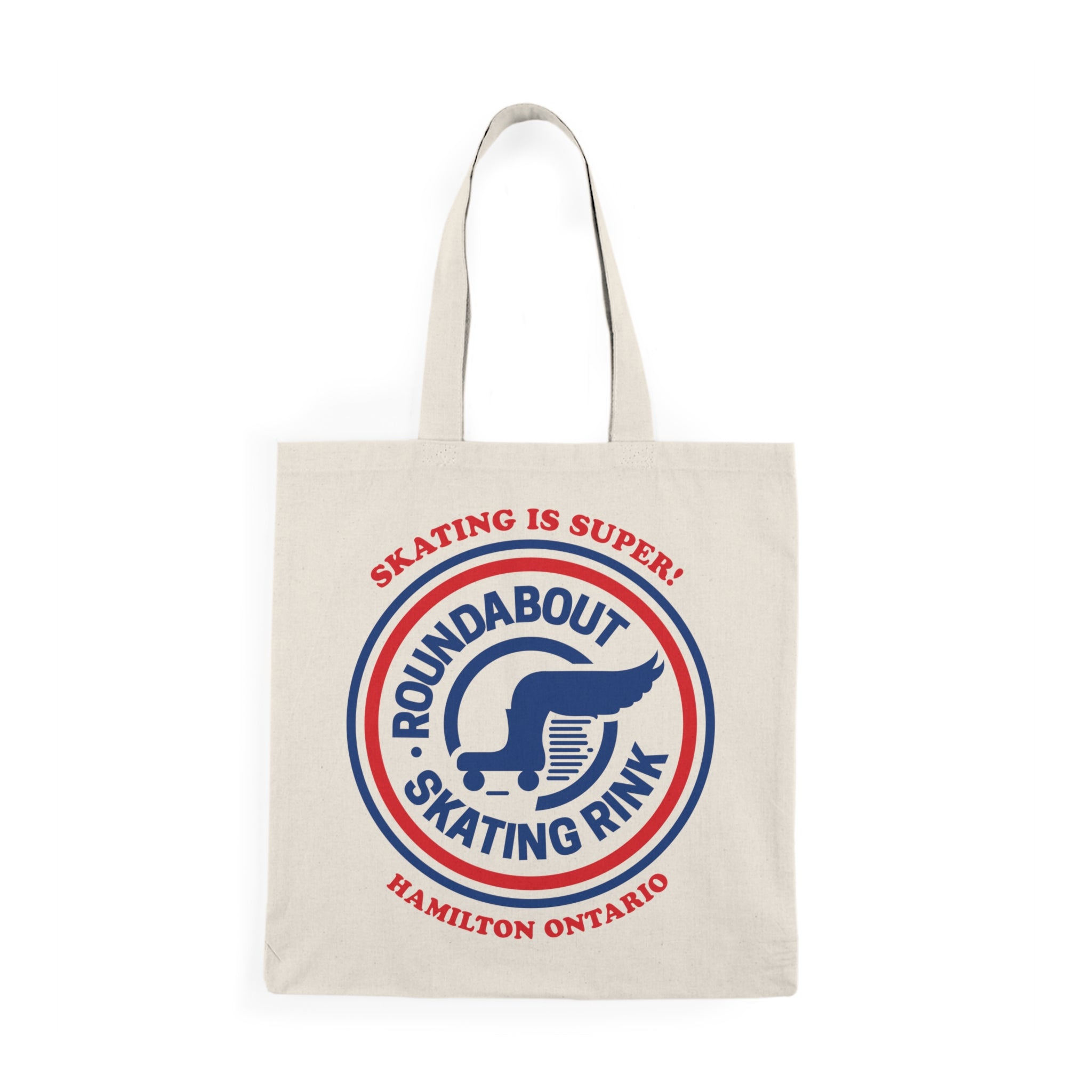 Roundabout Skating Rink Natural Tote Bag