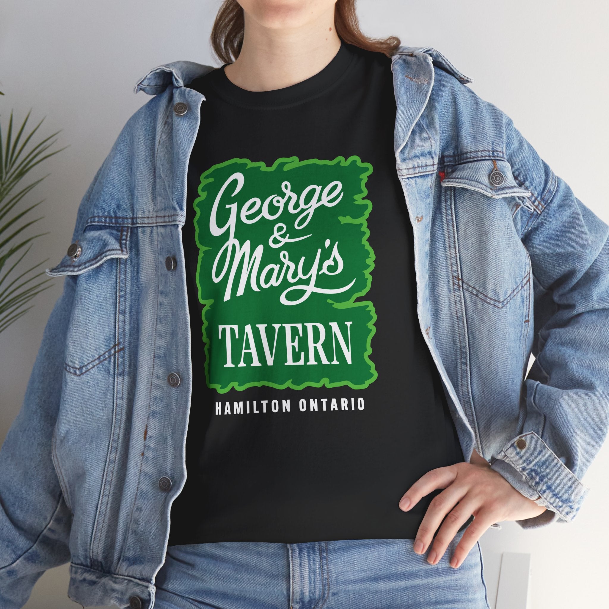 George and Mary's Tavern  Classic Black Tee