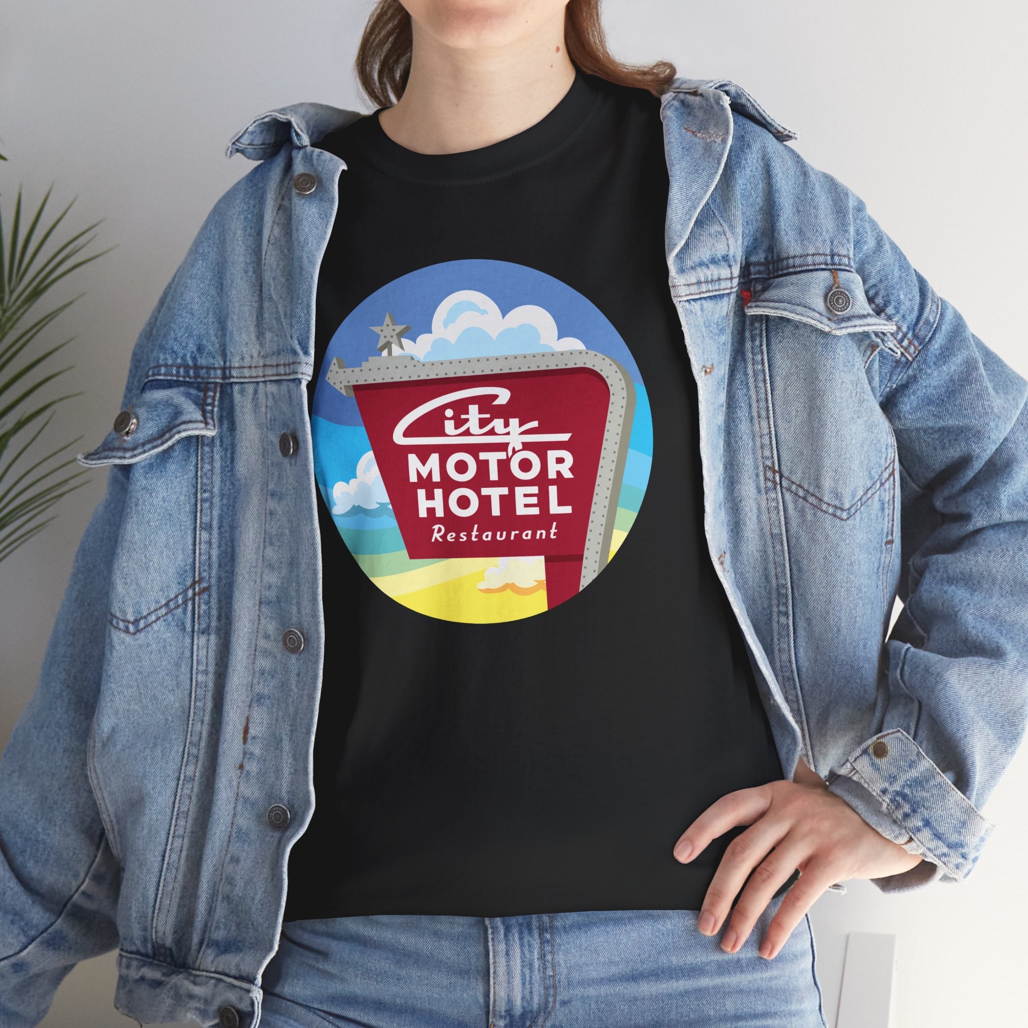 City Motor Sunset Black Tee