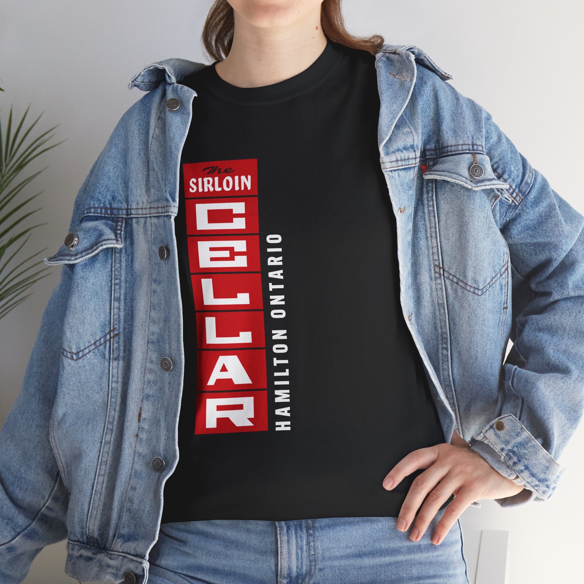 The Sirloin Cellar Sign Classic Black Tee
