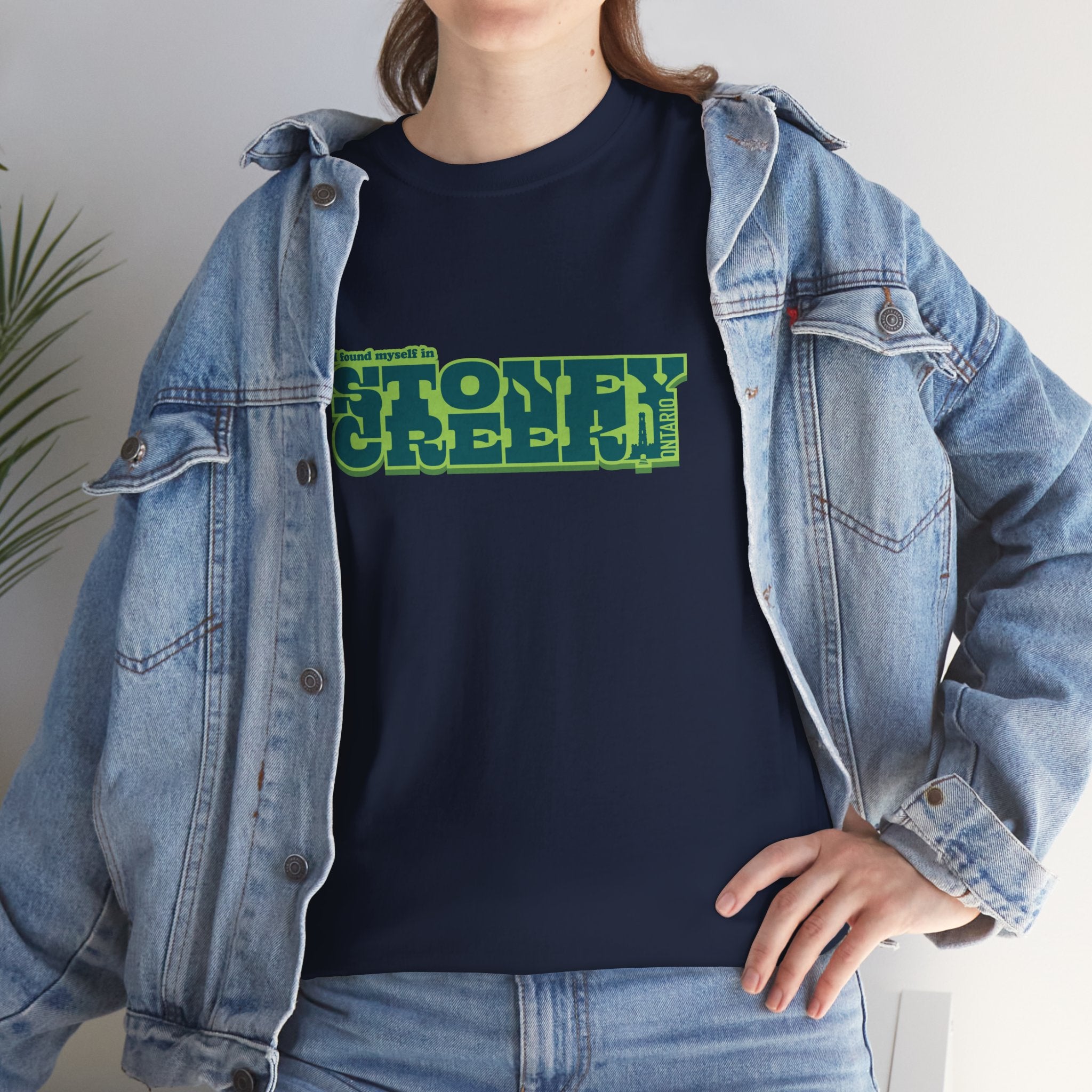 I Found Myself in Stoney Creek Navy Tee