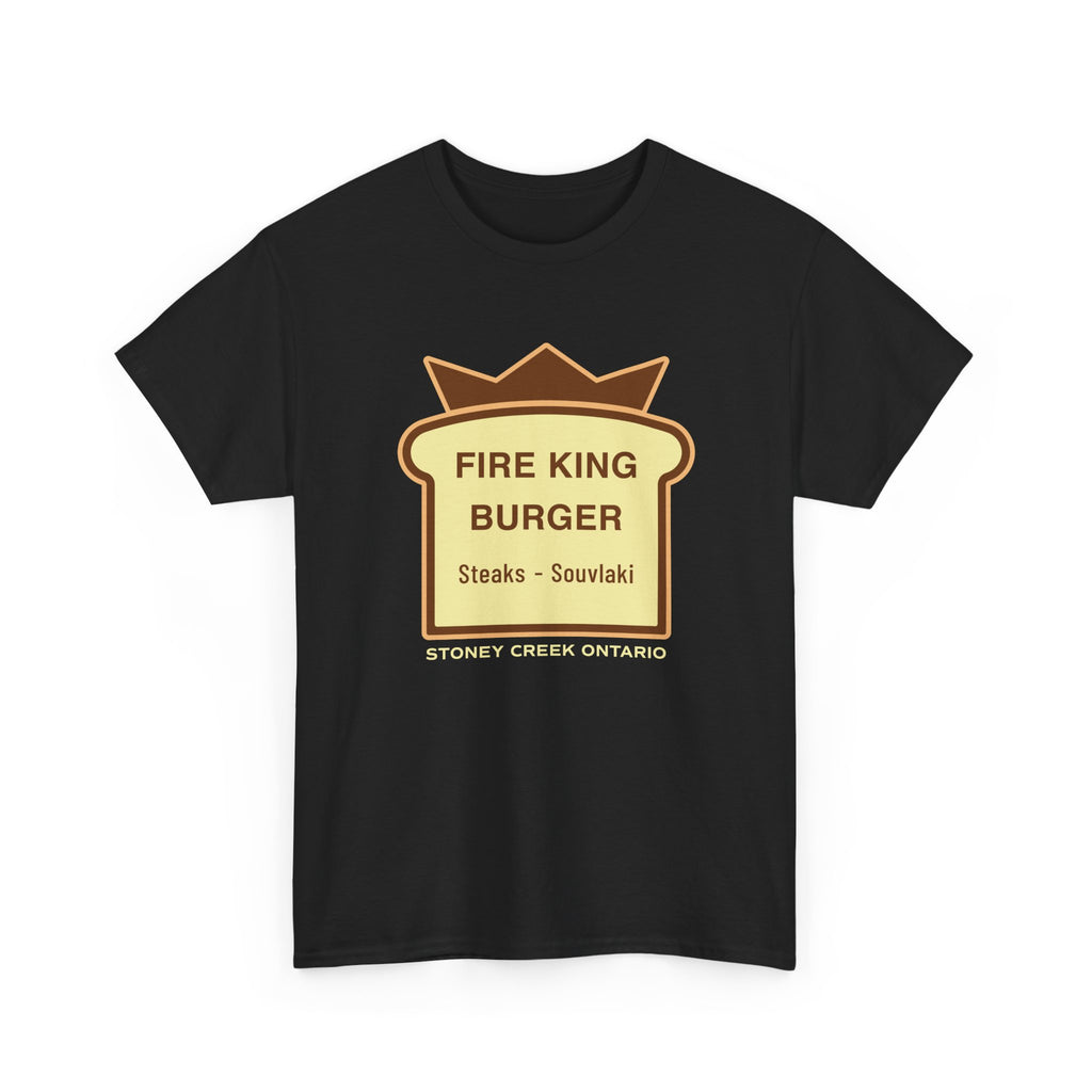 Fire King Burger Black Tee