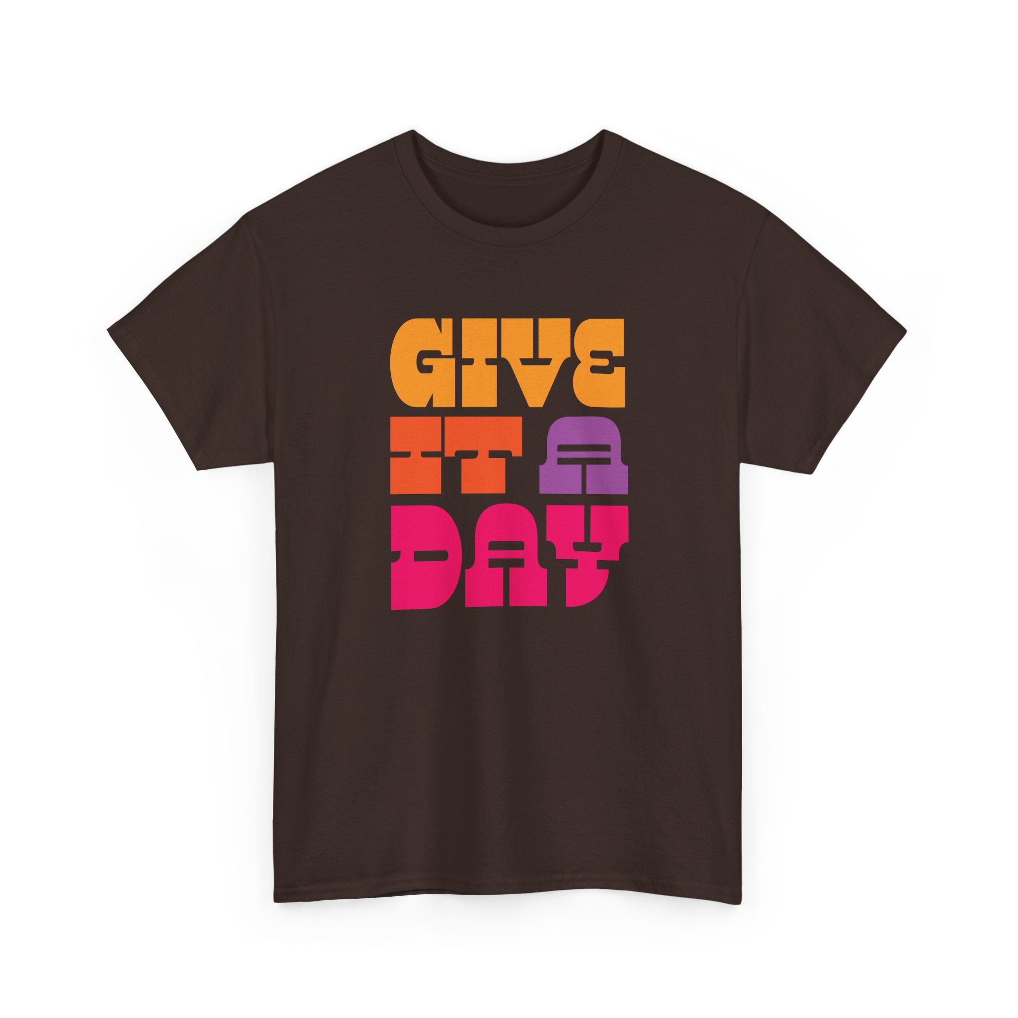 Give It A Day Chocolate Brown Tee