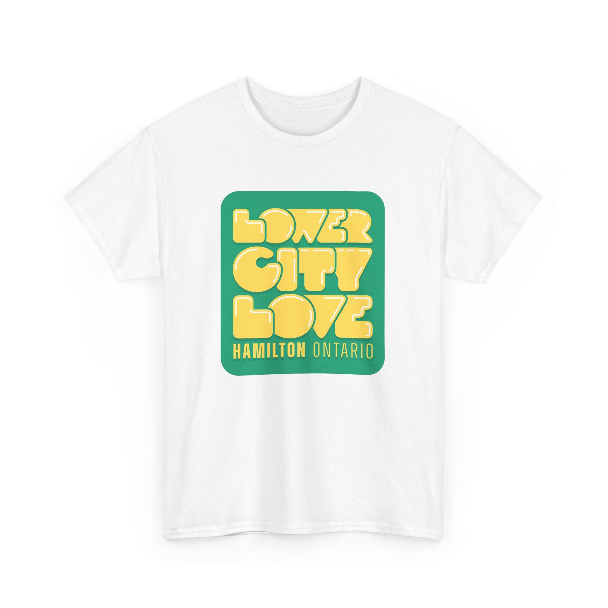 Lower City Love Badge White Tee