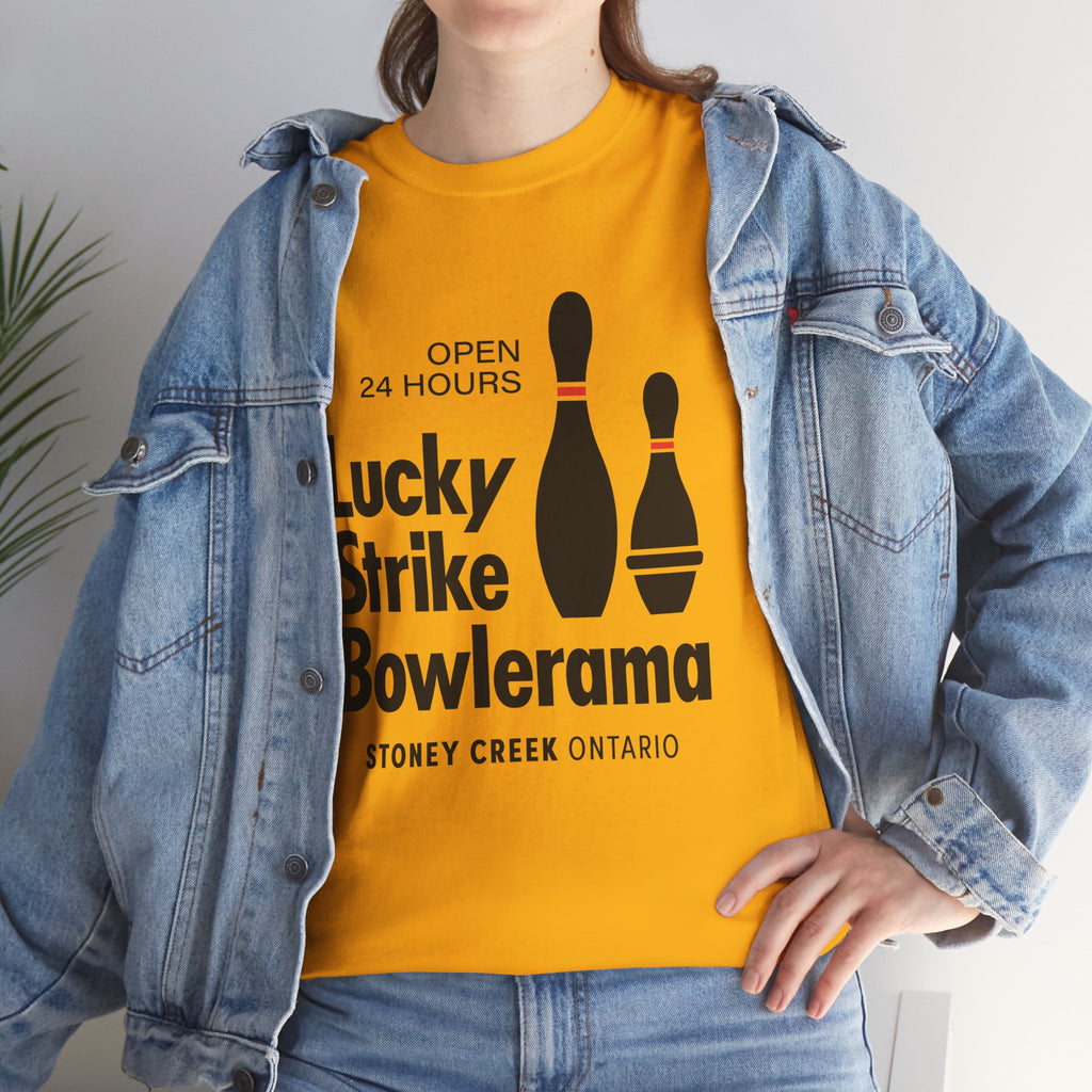 Limted Edition Lucky Strike Bowlerama Gold Tee