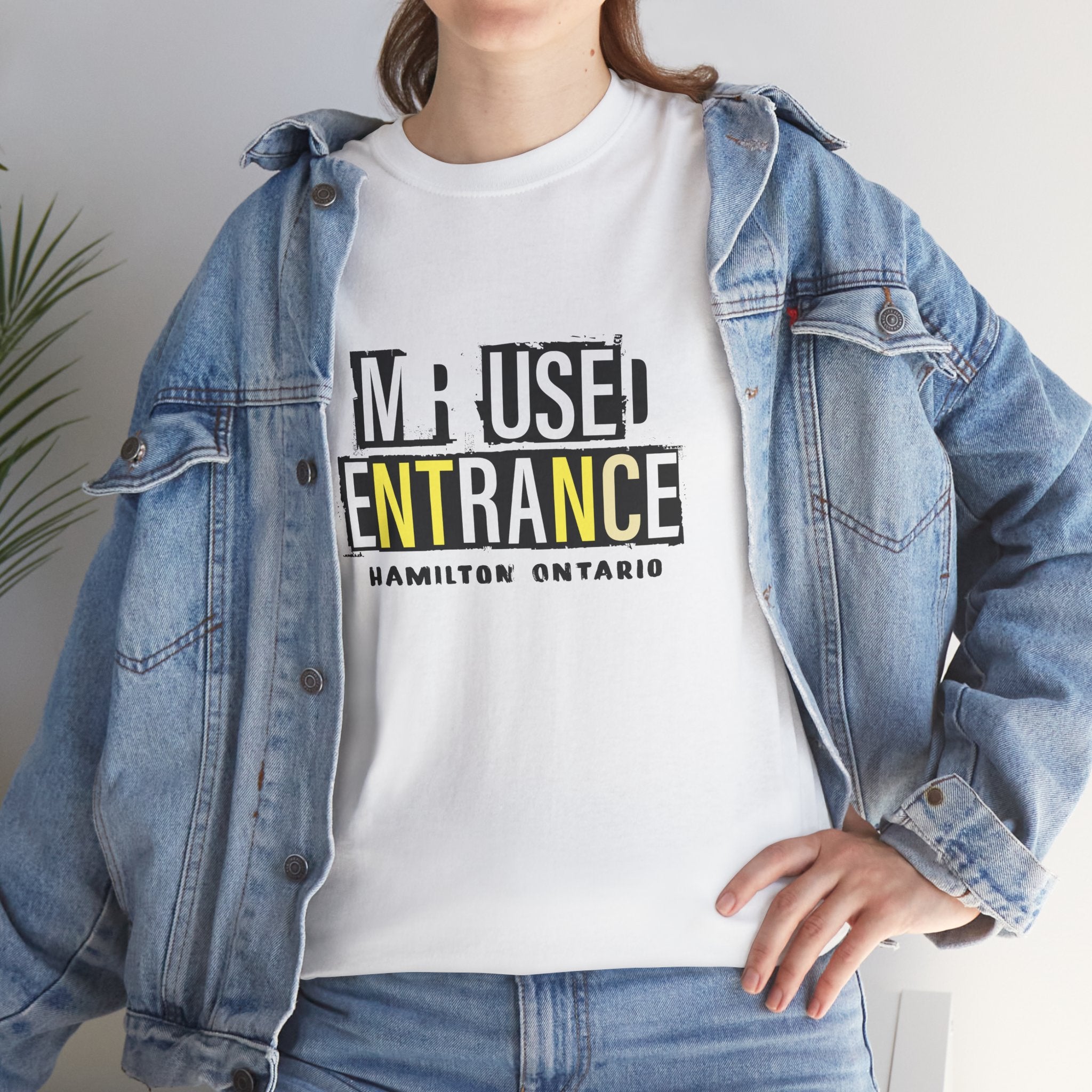Mr. Used Entrance Sign Classic White Tee