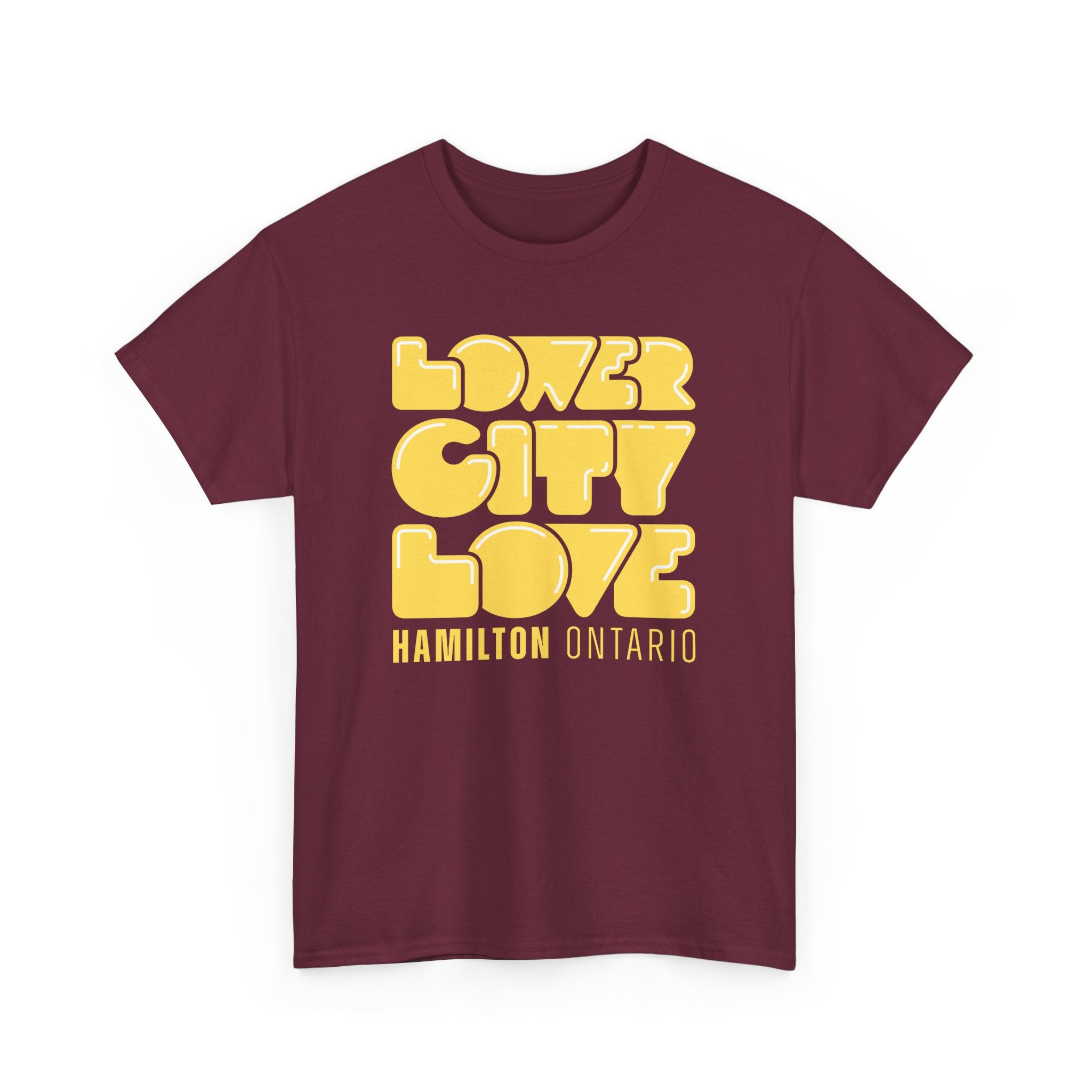 Lower City Love Maroon Tee