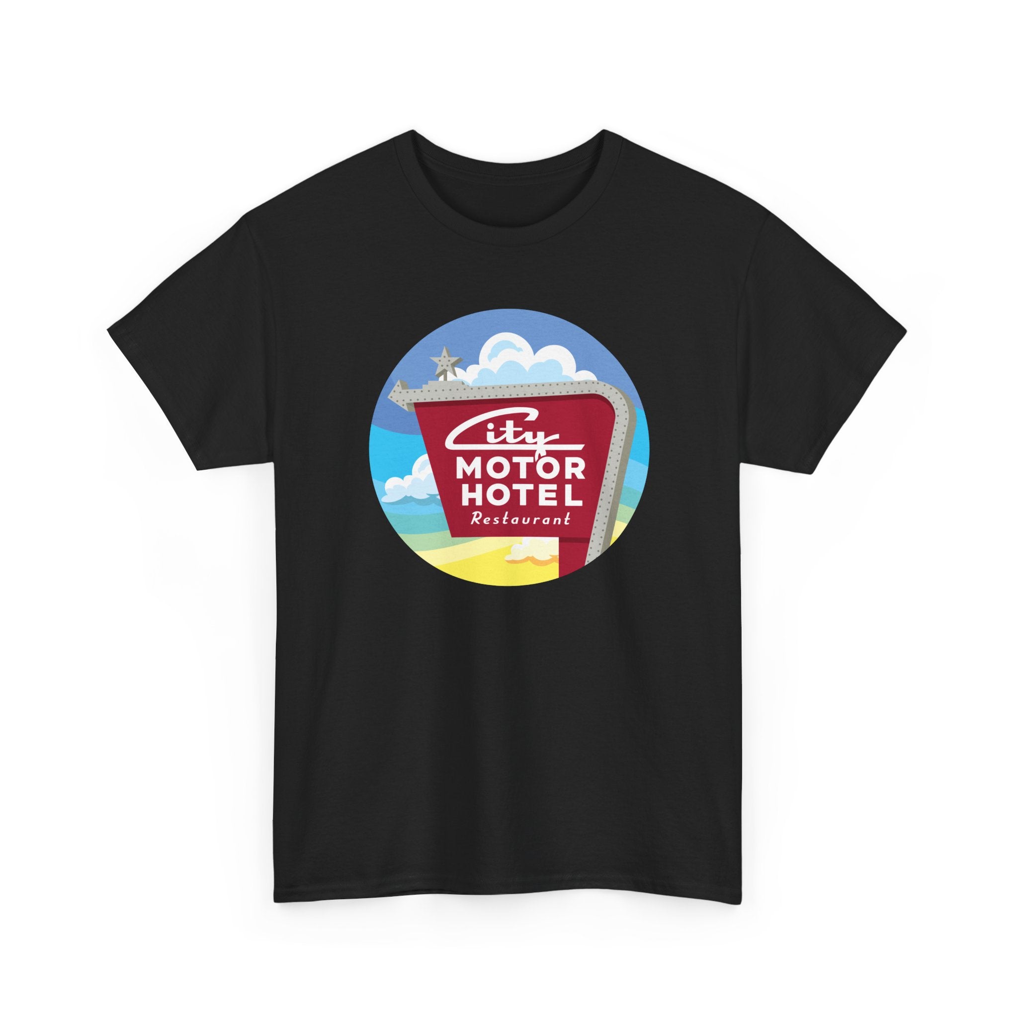 City Motor Sunset Black Tee