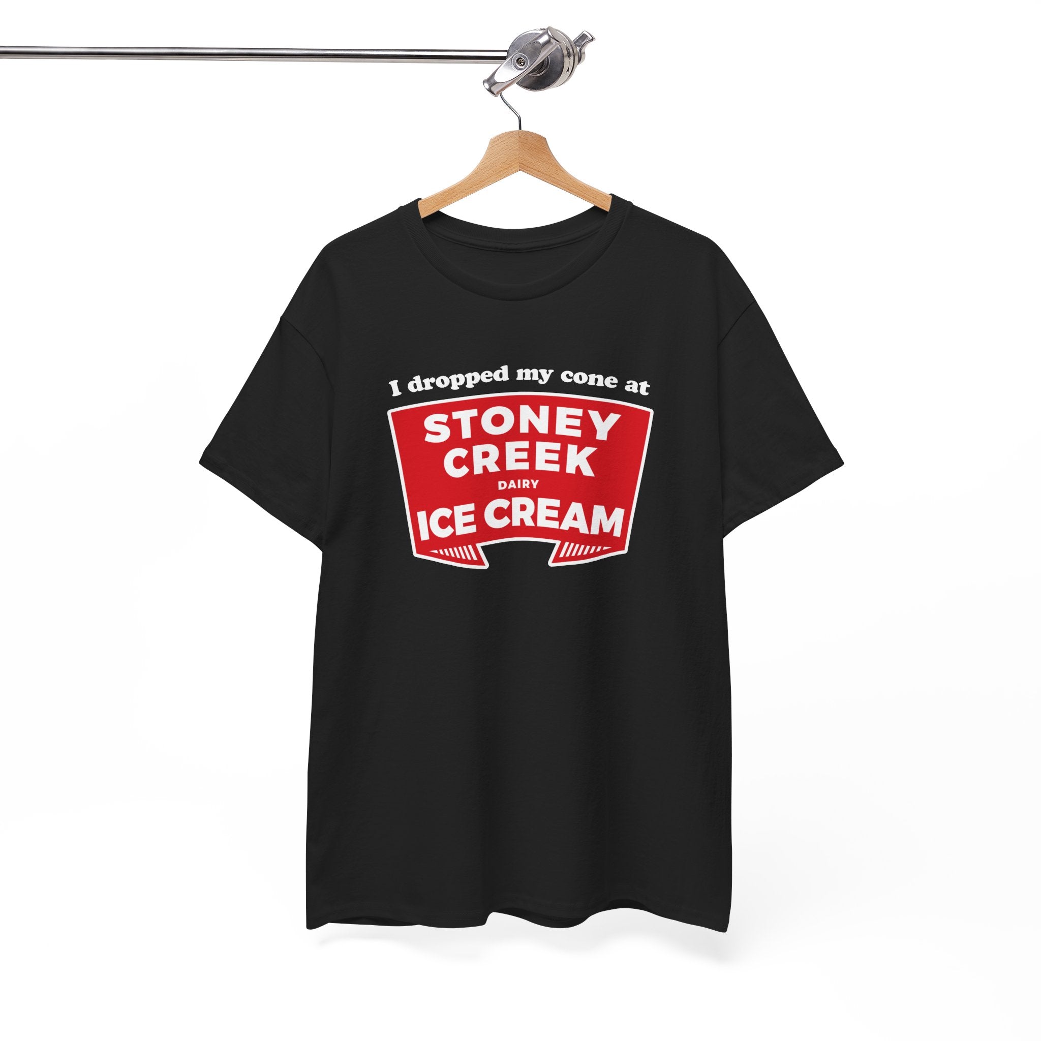 Stoney Creek Dairy Dropped Cone Classic Black Tee