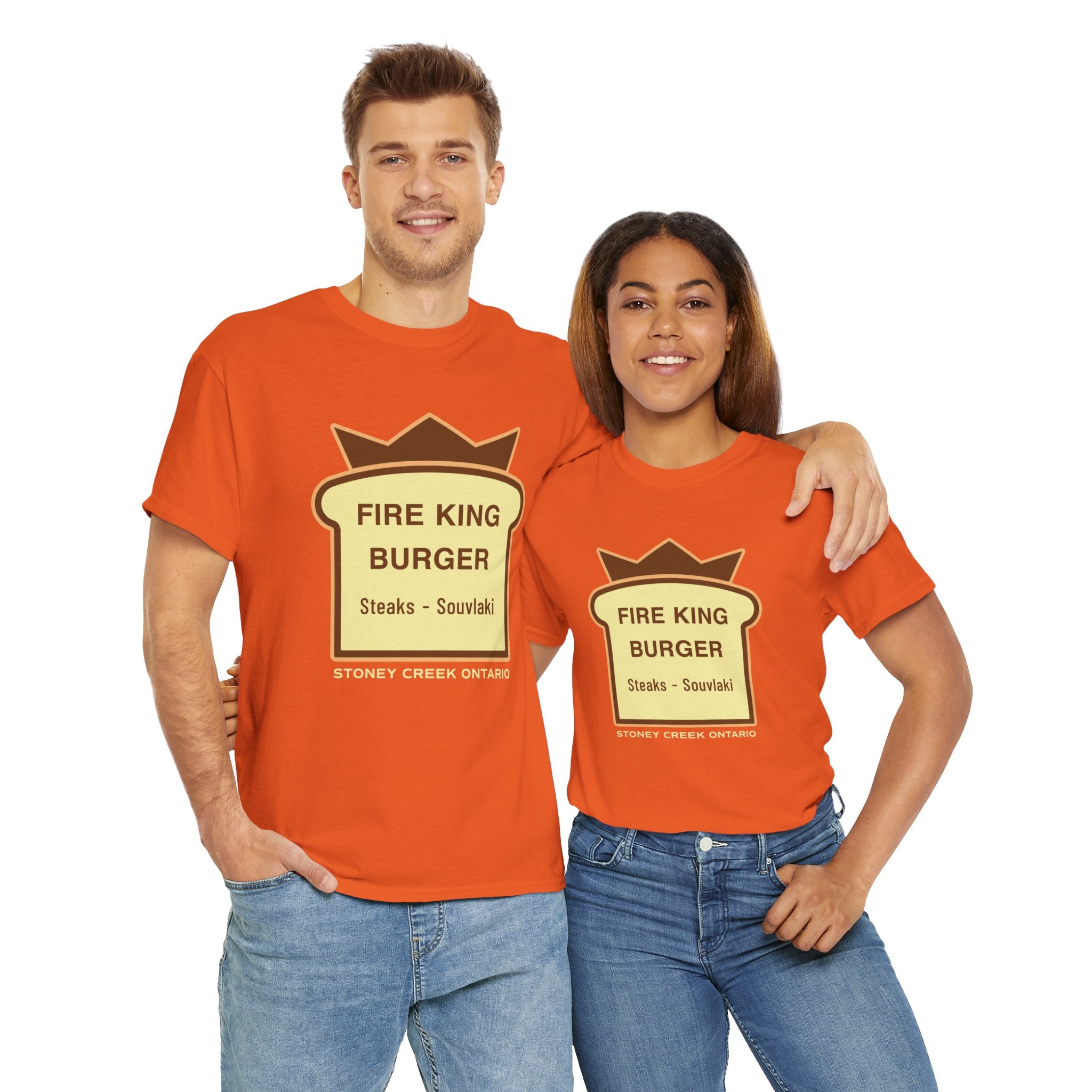 Limited Edition Fire King Burger Orange Tee