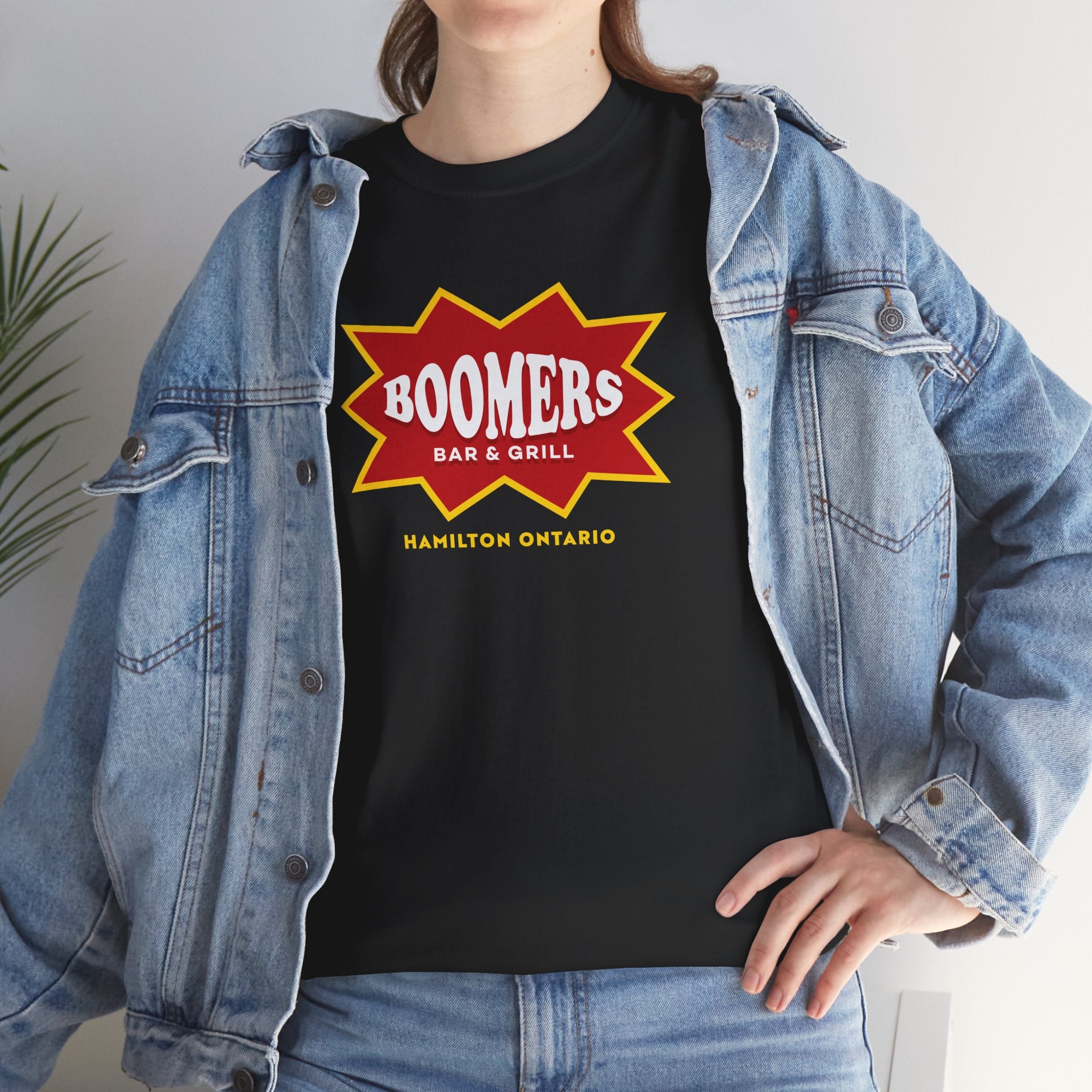 Boomers Bar And Grill Classic Black Tee