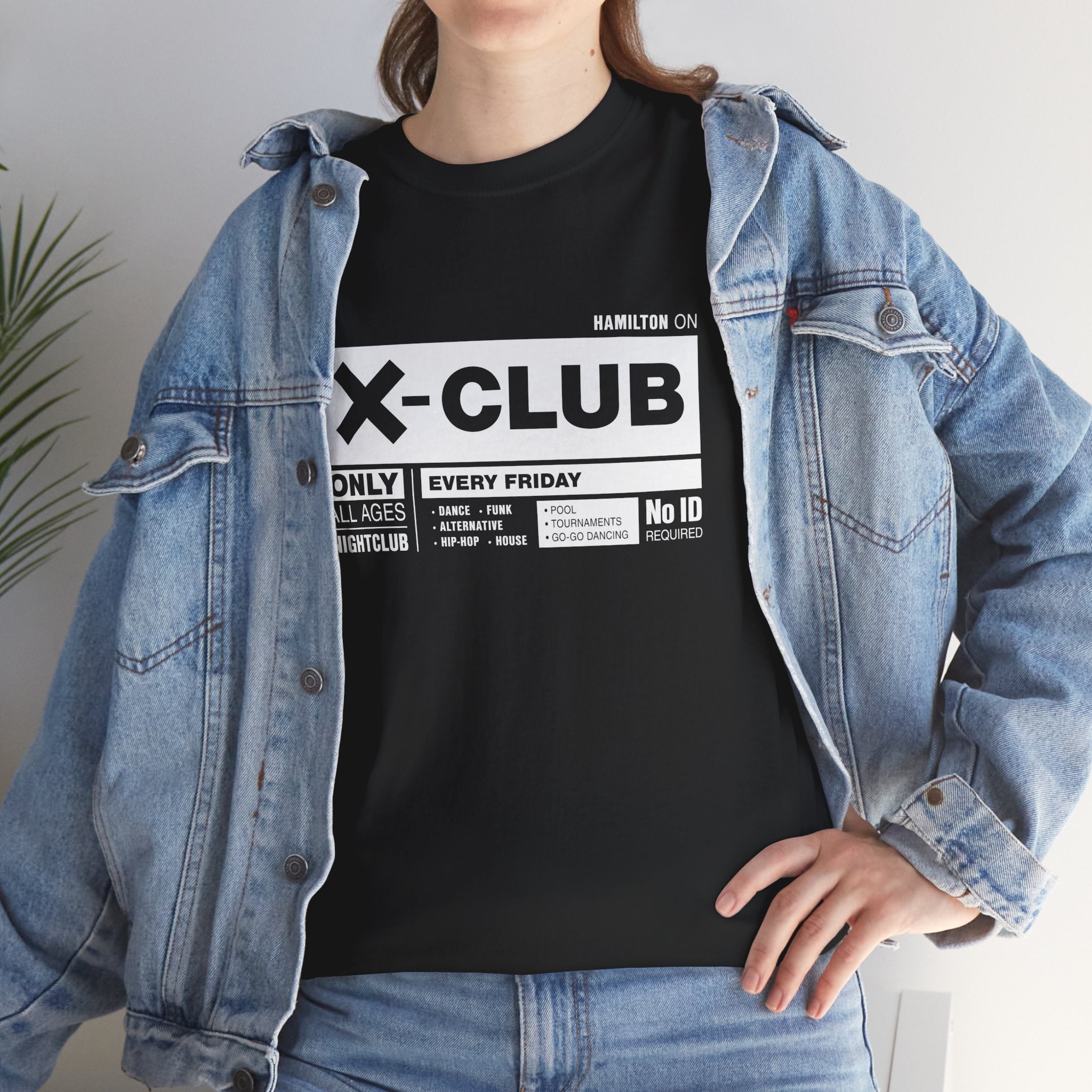 X Club Sign Classic Black Tee