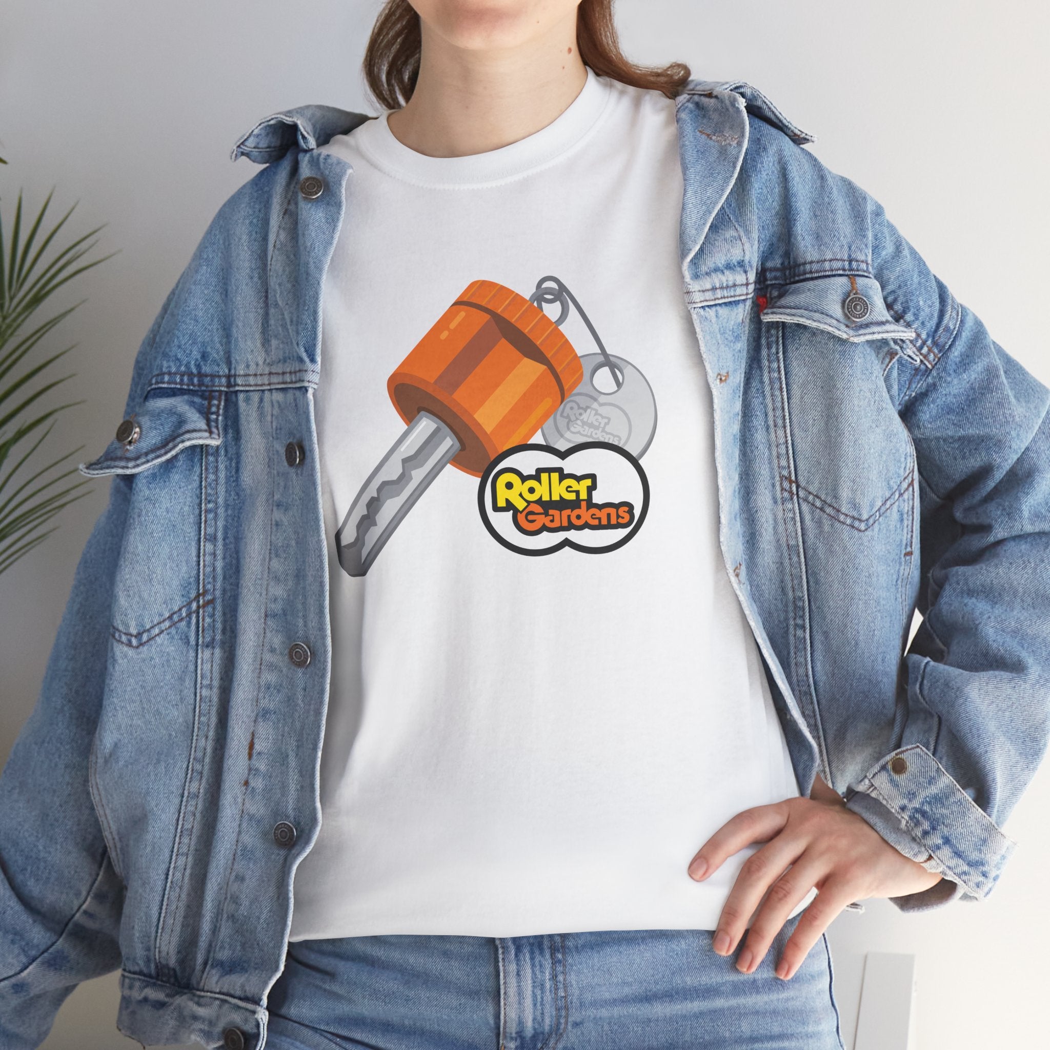 Roller Gardens Locker Key White Tee