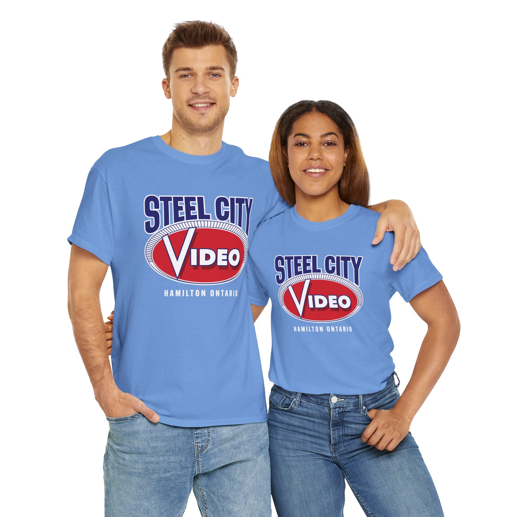 Limited Edition Steel City Video Carolina Blue Tee