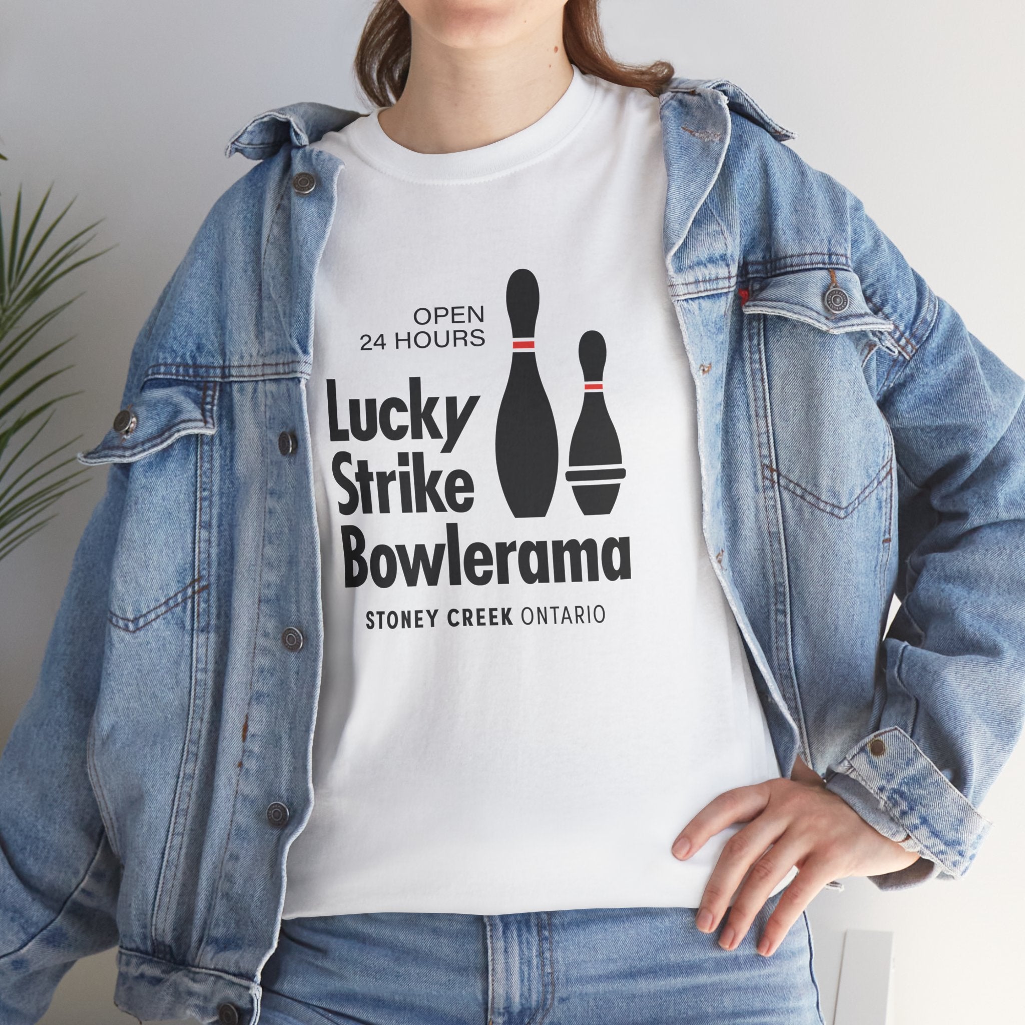 Lucky Strike Bowlerama Classic White Tee