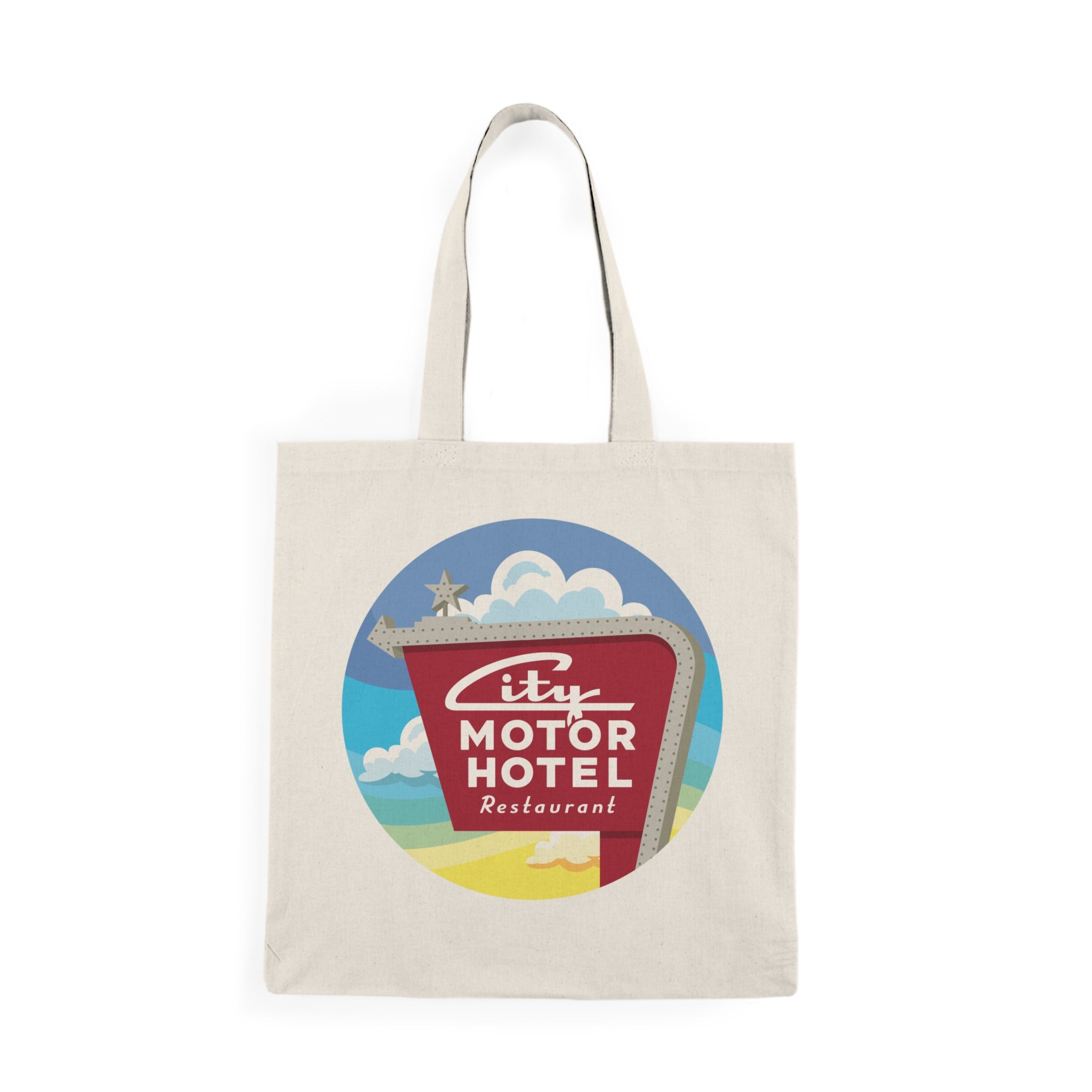 City Motor Sunset Natural Tote Bag