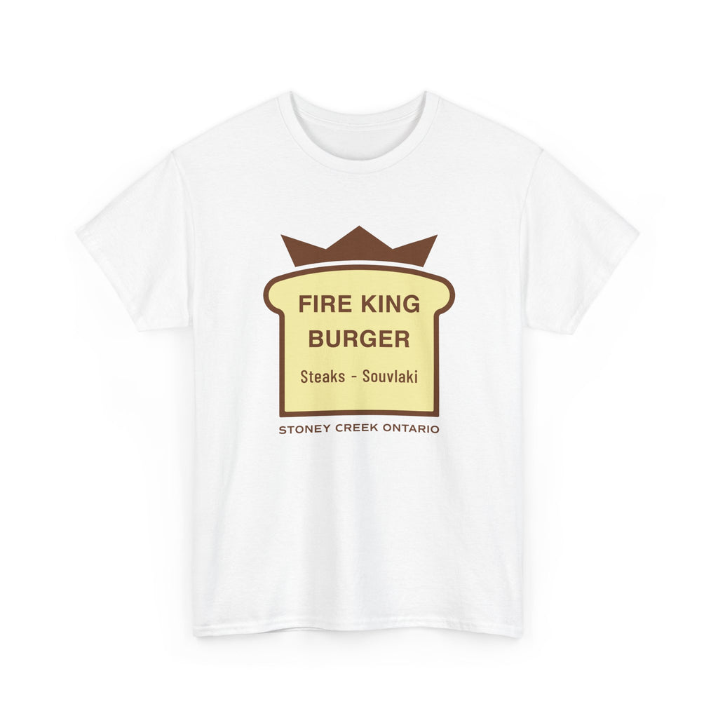 Fire King Burger Classic White Tee