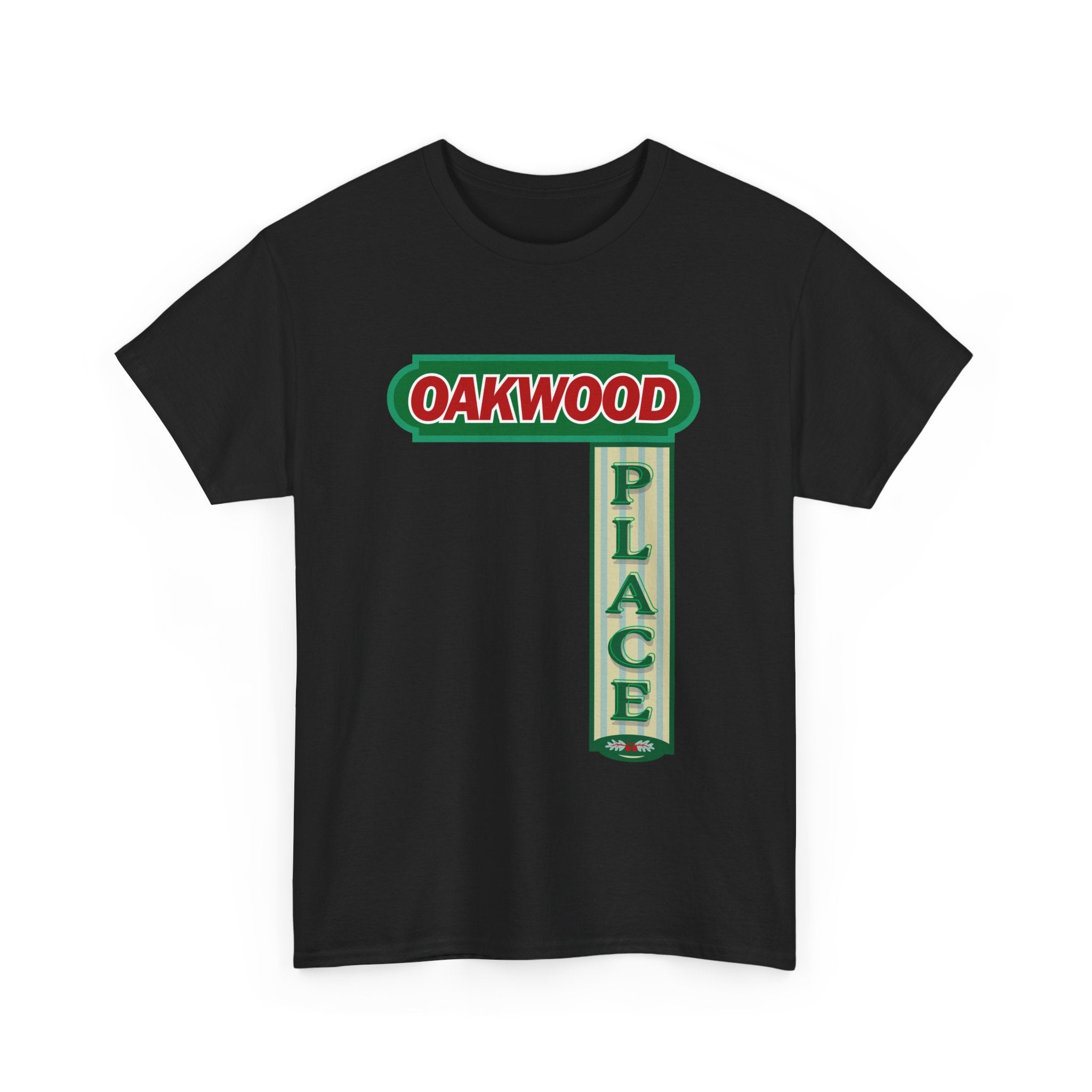 Oakwood Place Sign Black Tee