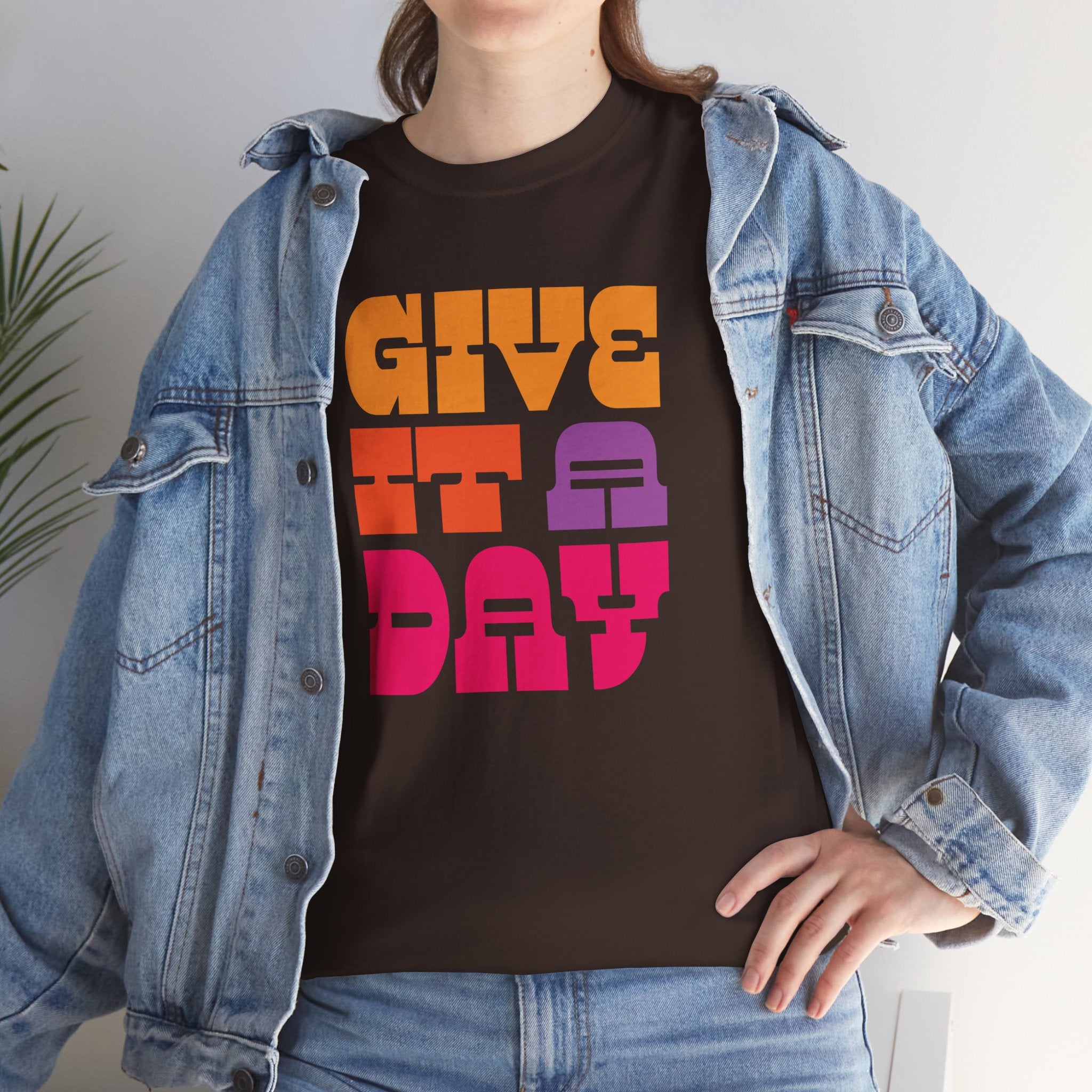 Give It A Day Chocolate Brown Tee
