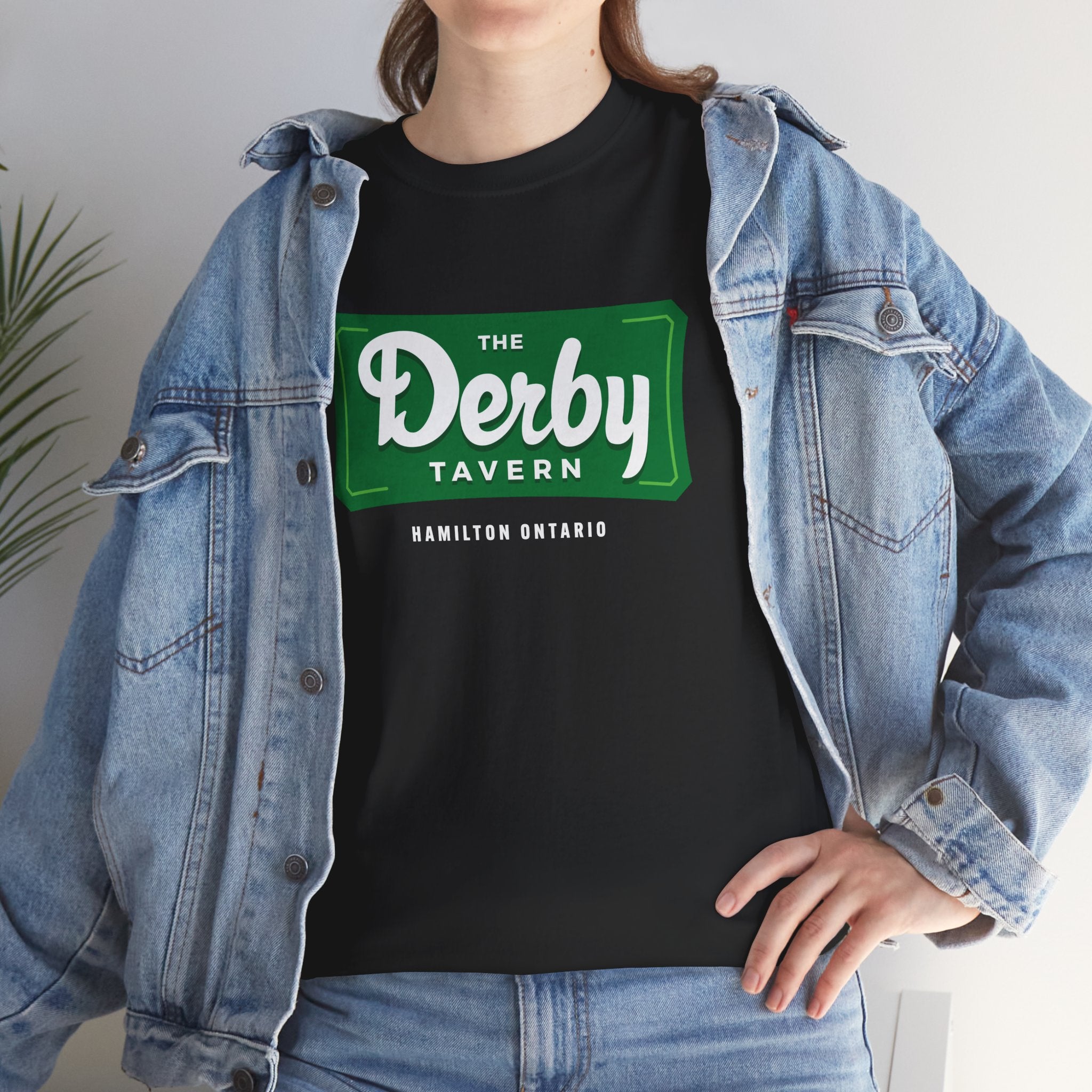 The Derby Tavern Classic Black Tee