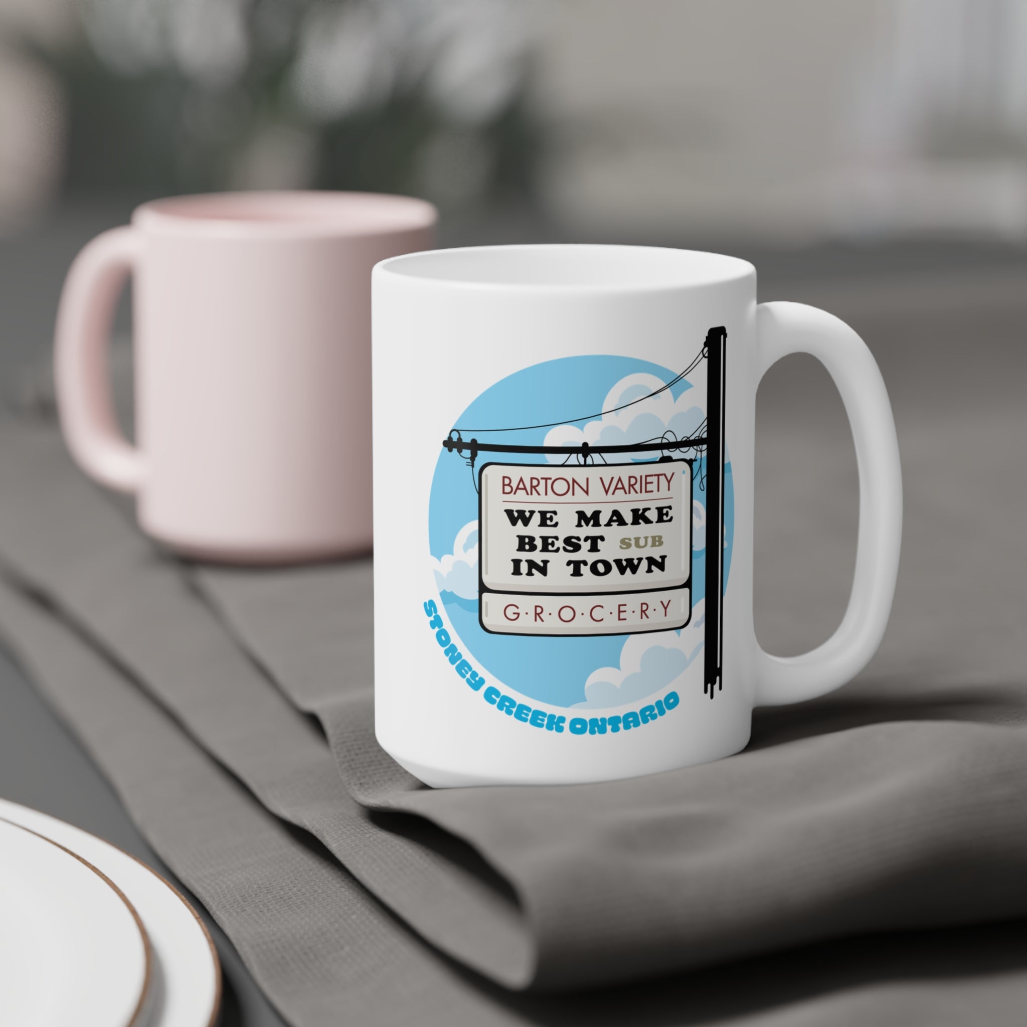 Barton Variety Sub Sign Mug