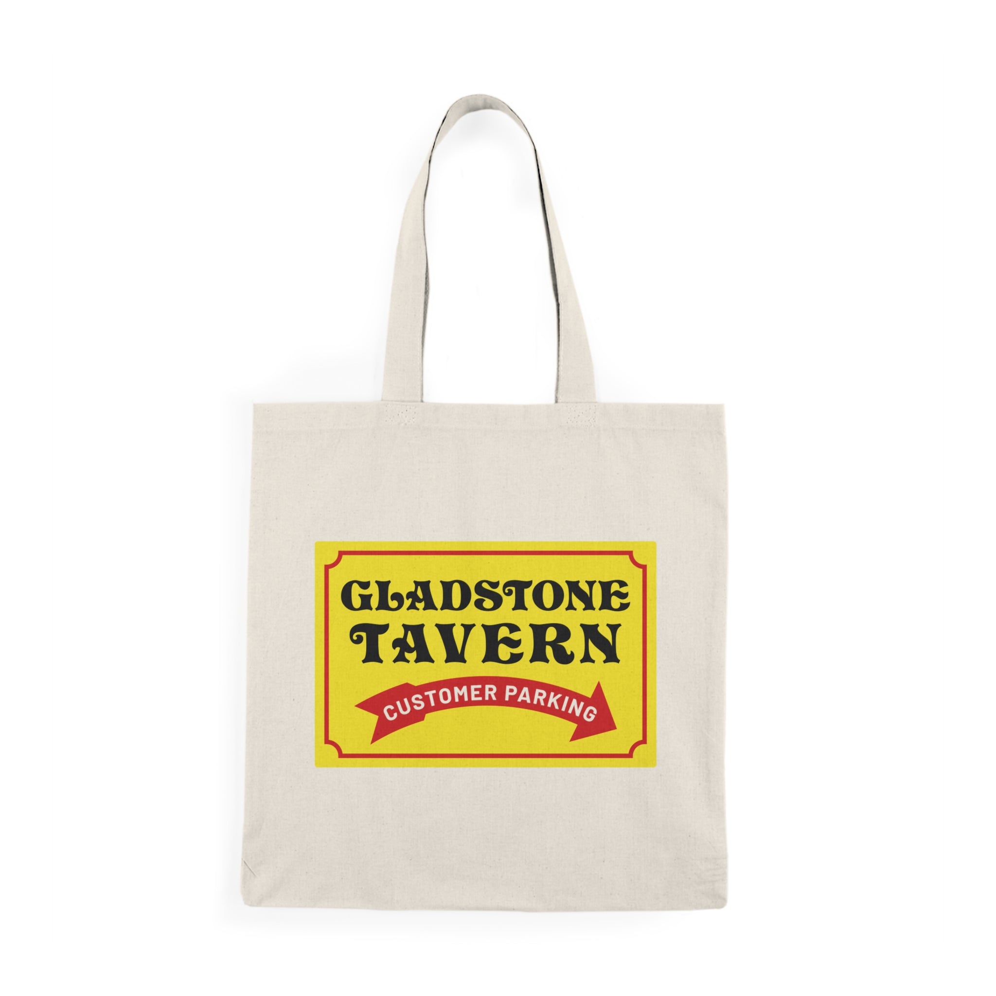 Gladstone Tavern Customer Parking Sign Natural Tote Bag