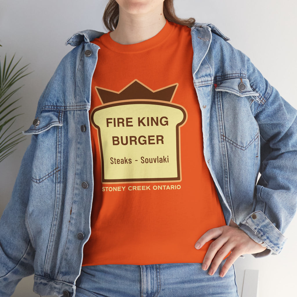 Limited Edition Fire King Burger Orange Tee