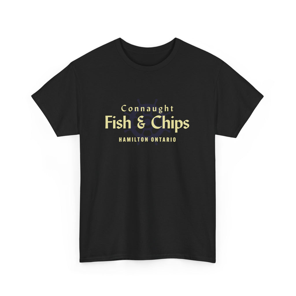 Connaught Fish And Chips Classic Black Tee