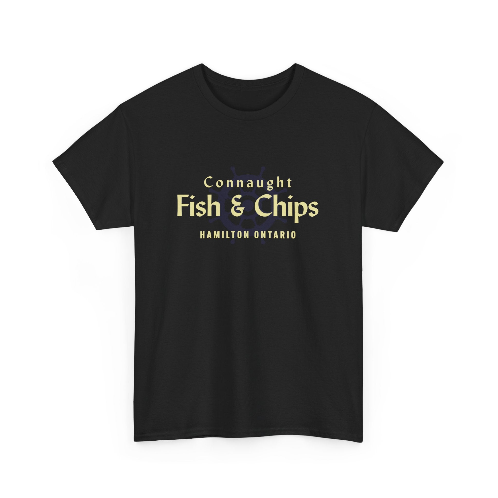 Connaught Fish And Chips Classic Black Tee