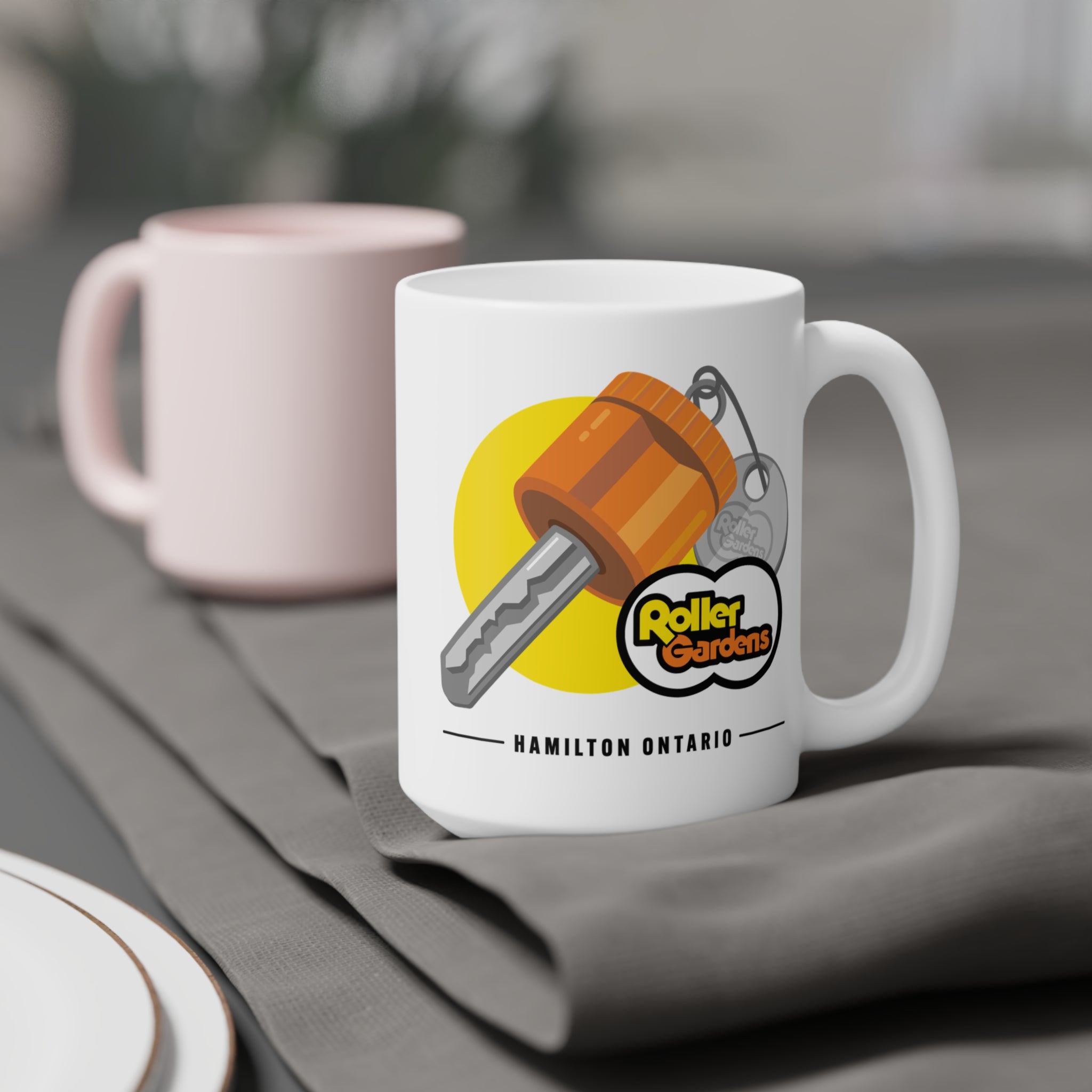 The Roller Gardens Locker Key Mug