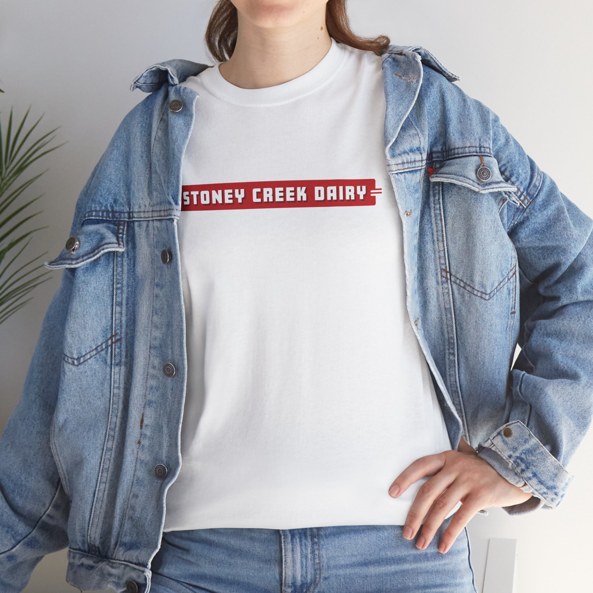 Stoney Creek Dairy Neon Sign Classic White Tee
