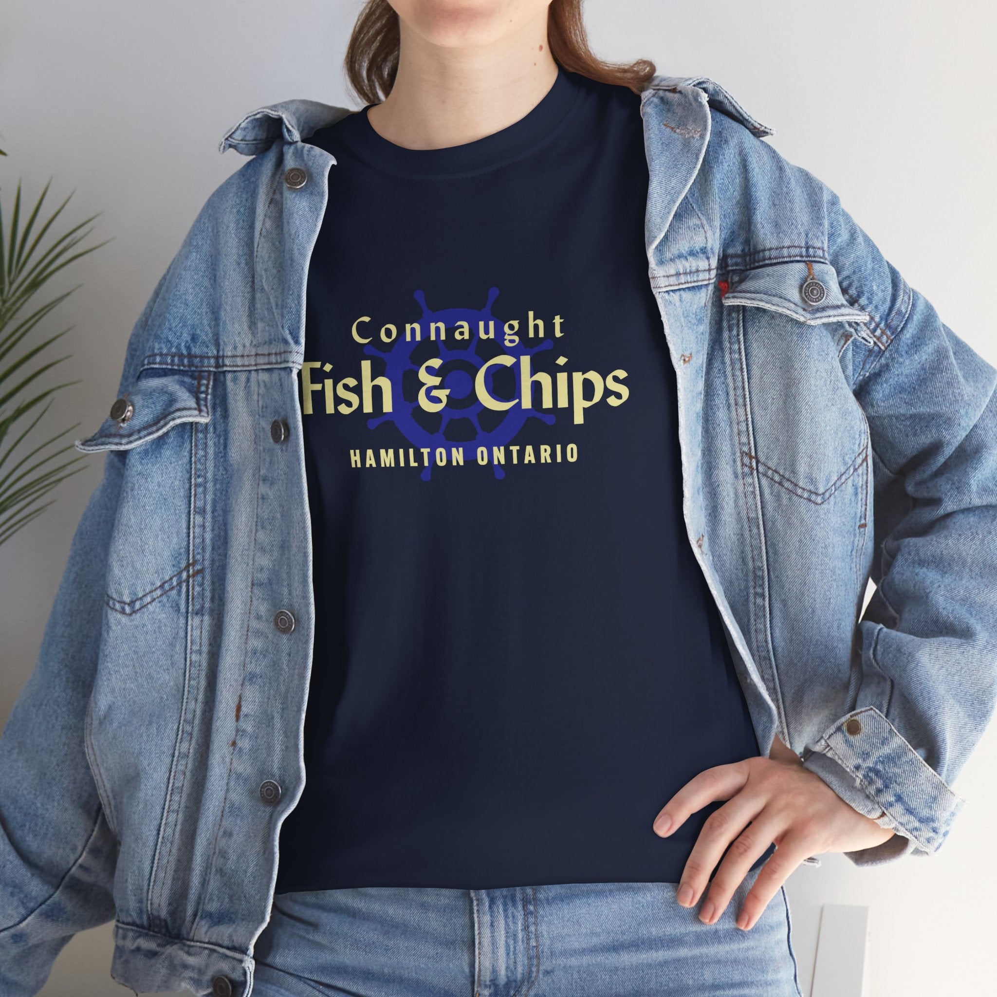 Connaught Fish And Chips Classic Navy Tee