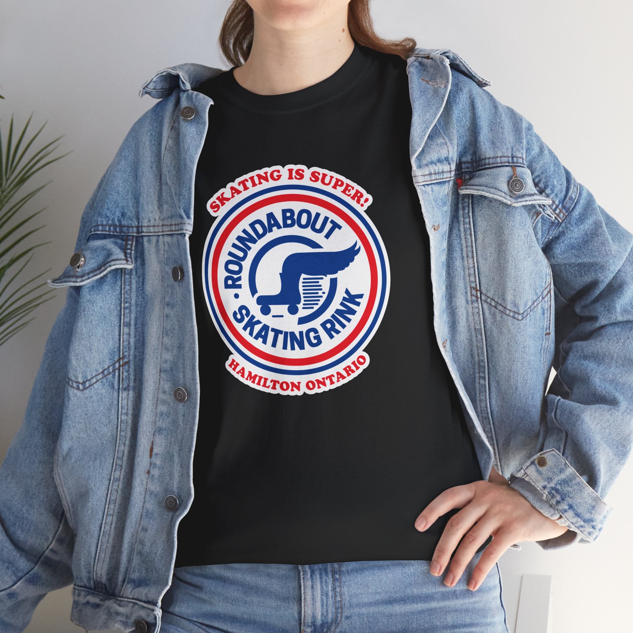 Roundabout Skating Rink Classic Black Tee